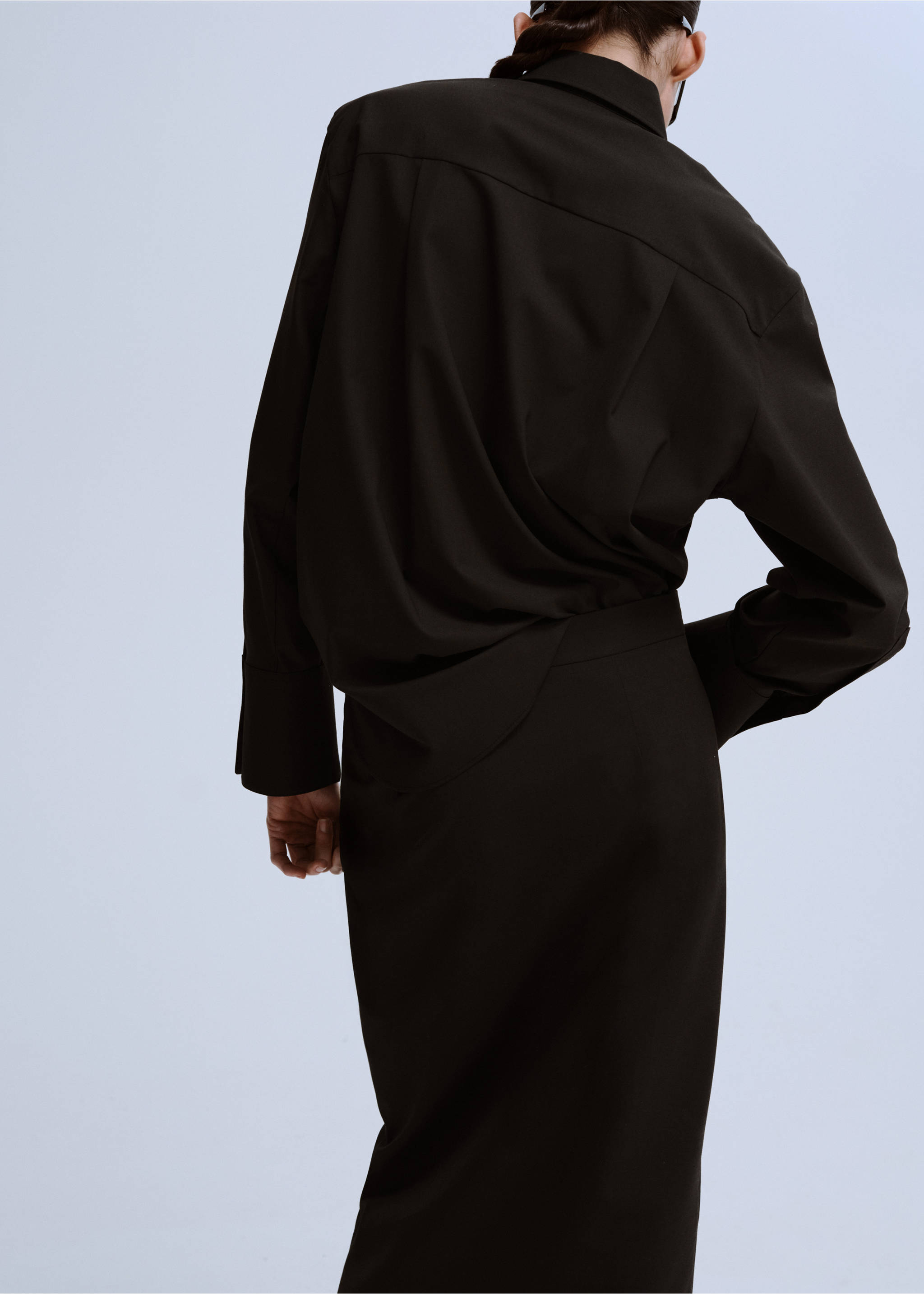 直筒衬衫配口袋 - null, 巧克力色. Ref: 27083334-00.