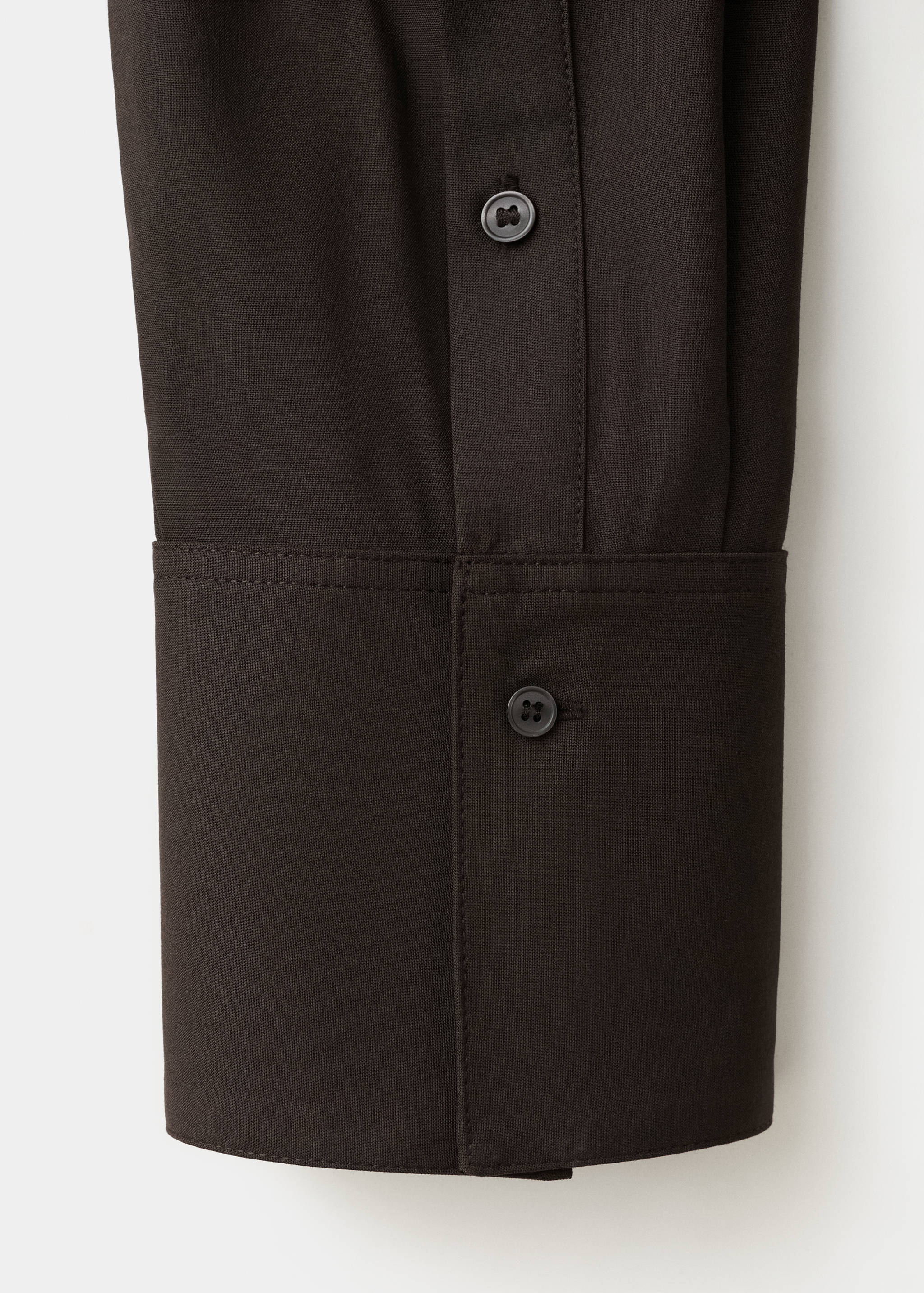 直筒衬衫配口袋 - null