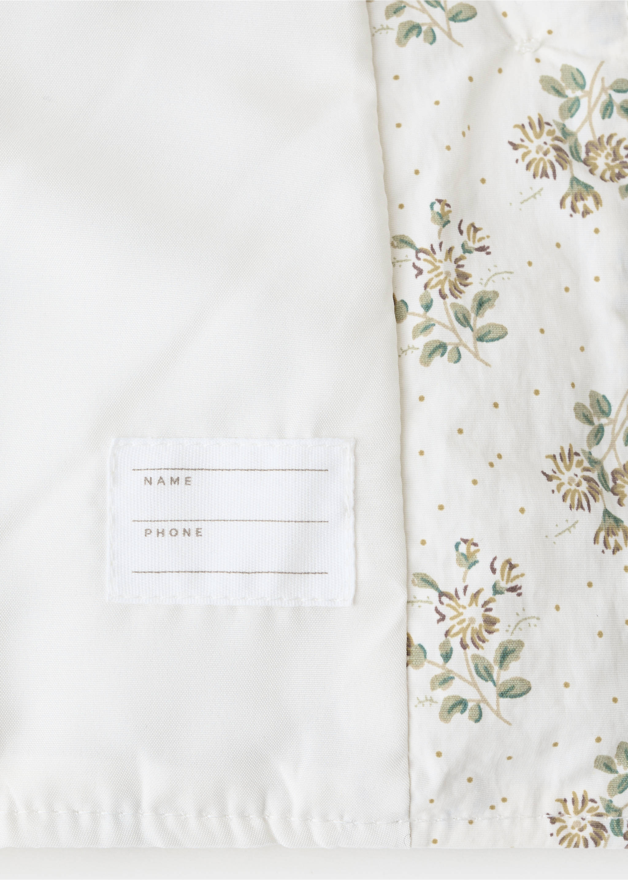 Chaqueta larga flores - Detalle del artículo 0, Beige. Ref: 27083336-00.