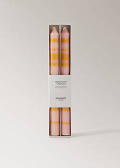Bicolour decorative candles — Pastel Green 4