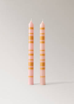 Bicolour decorative candles — Pastel Green 5