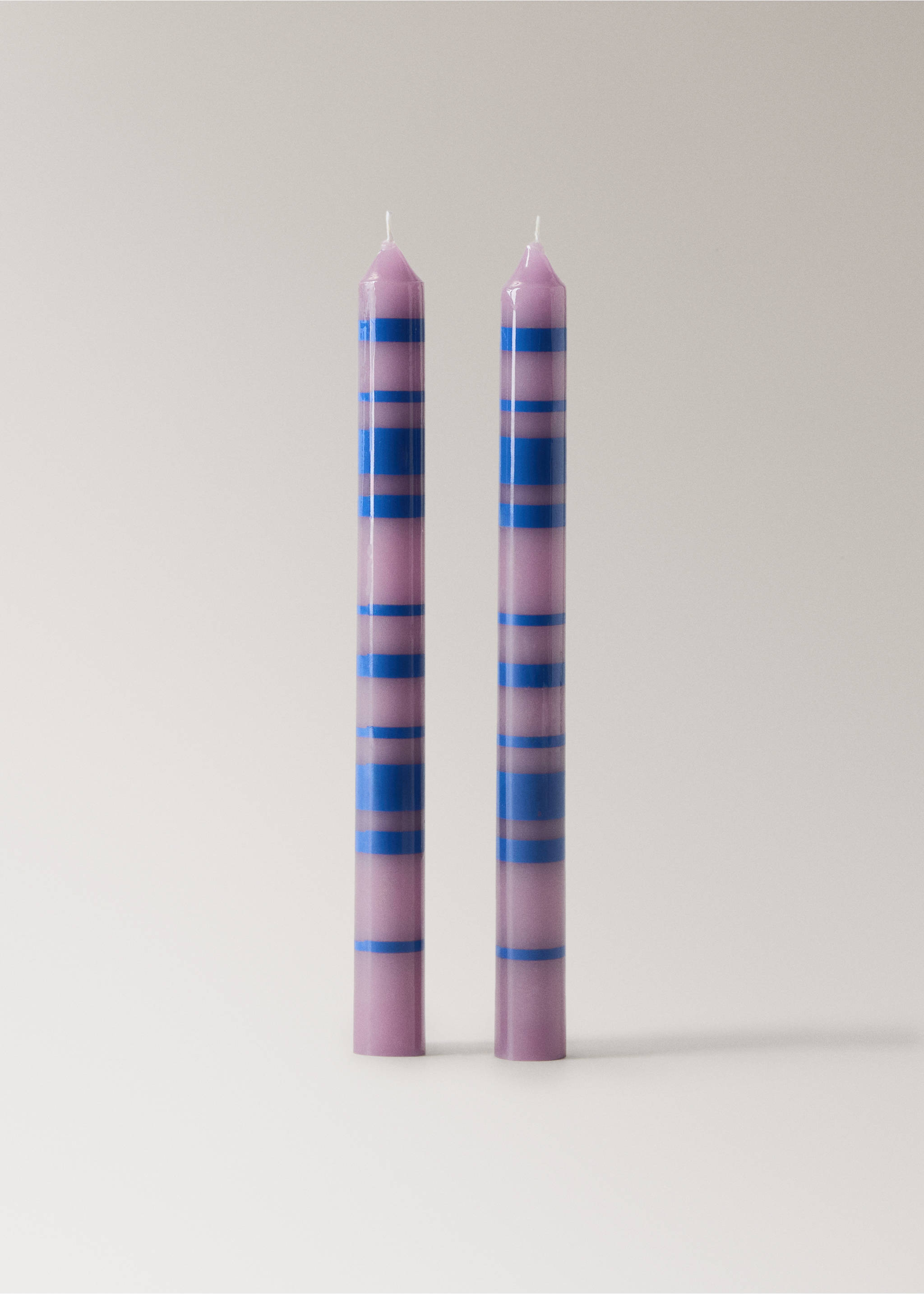 Bougies décoratives bicolores - Article sans modèle, Bleu. Ref: 27083337-00.