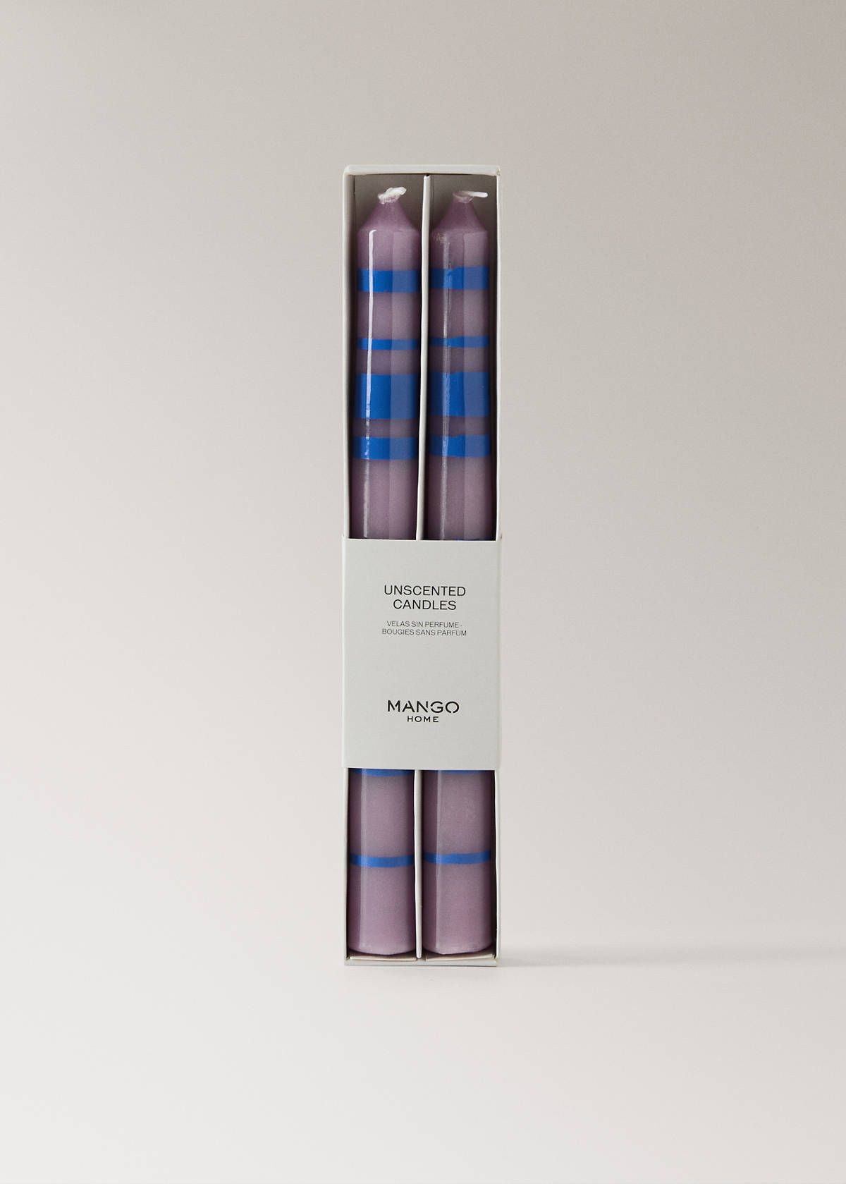 Bicolour decorative candles — Blue