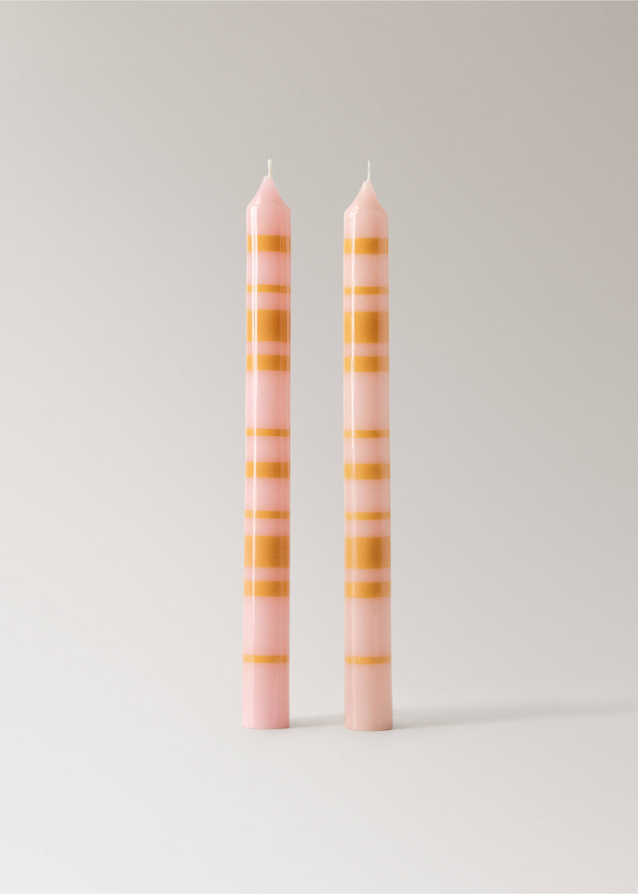 Velas decorativas bicolor - Artículo sin modelo, Rosa pastel. Ref: 27083337-00.