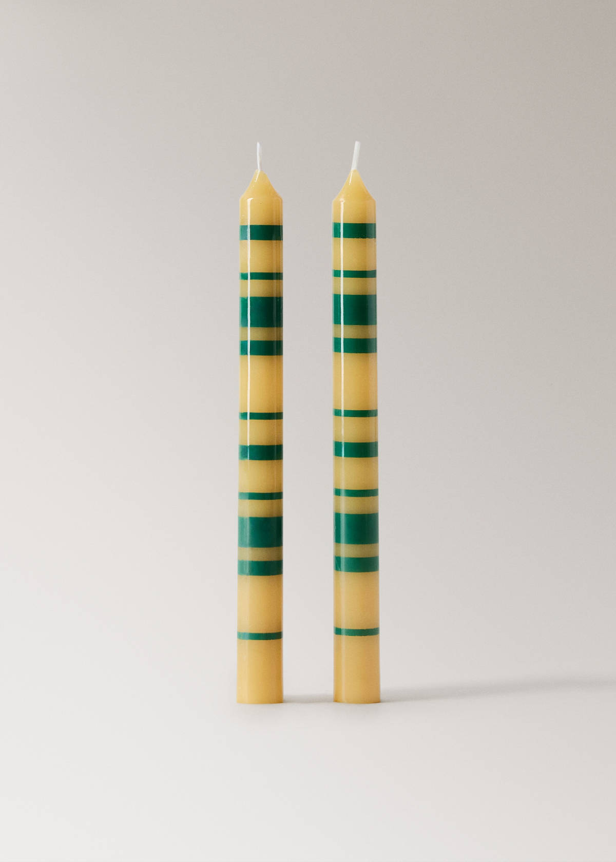 Bicolour decorative candles — Pastel Pink