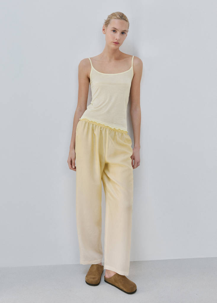 Micromodal tank top — Pastel Yellow
