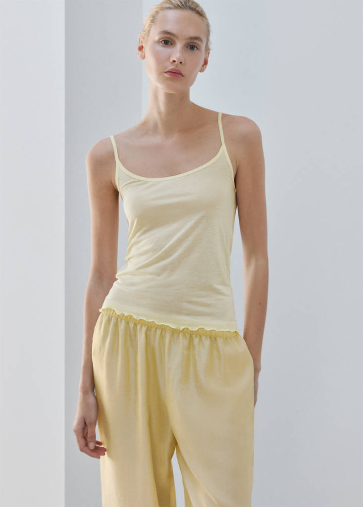 Micromodal tank top — Pastel Yellow