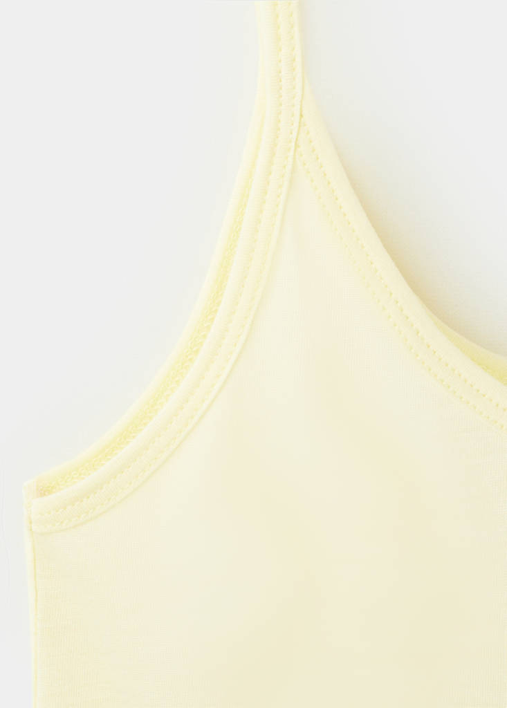 Micromodal tank top — Pastel Yellow