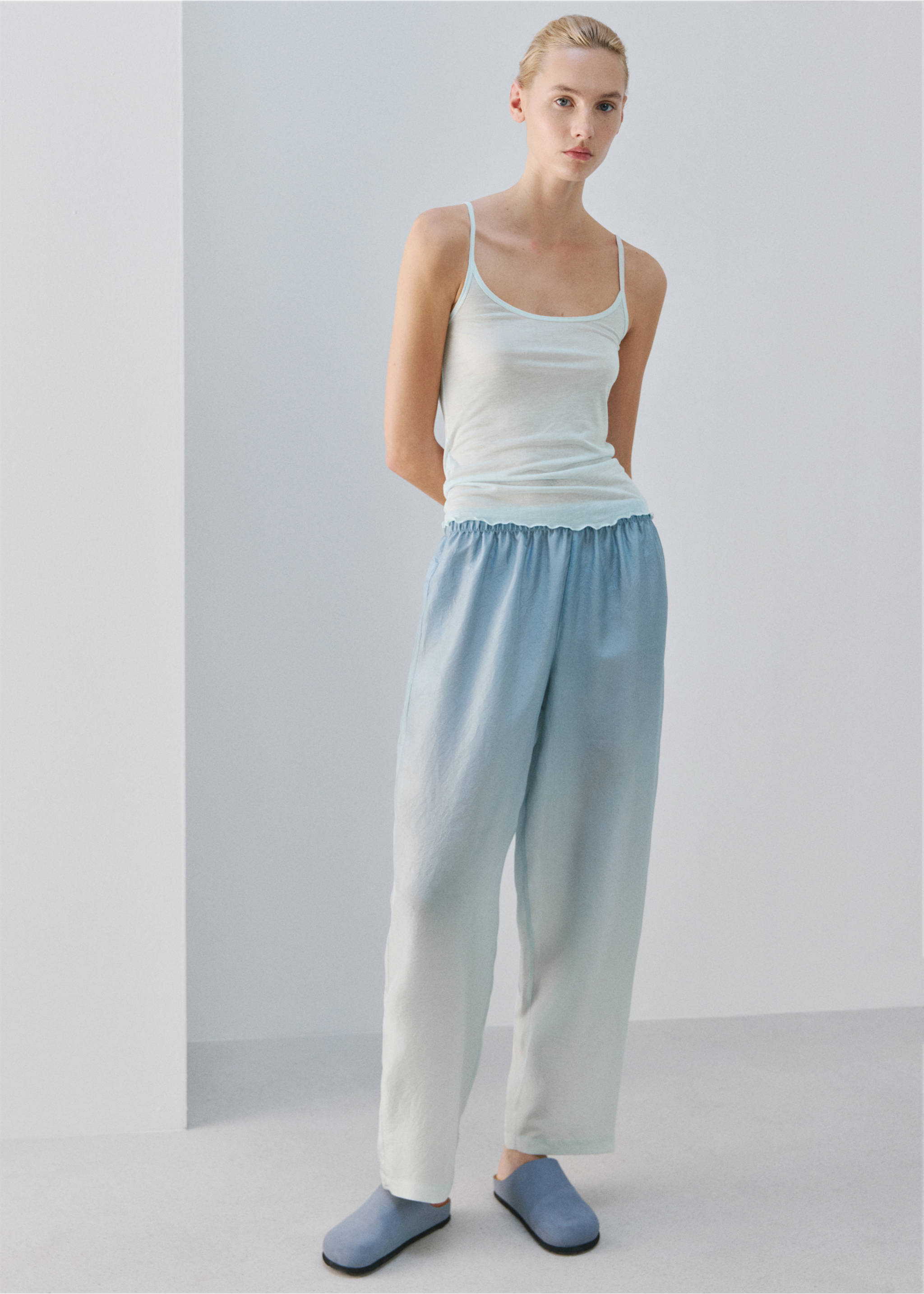 Micromodal tank top - General plane, Blue. Ref: 27083338-00.