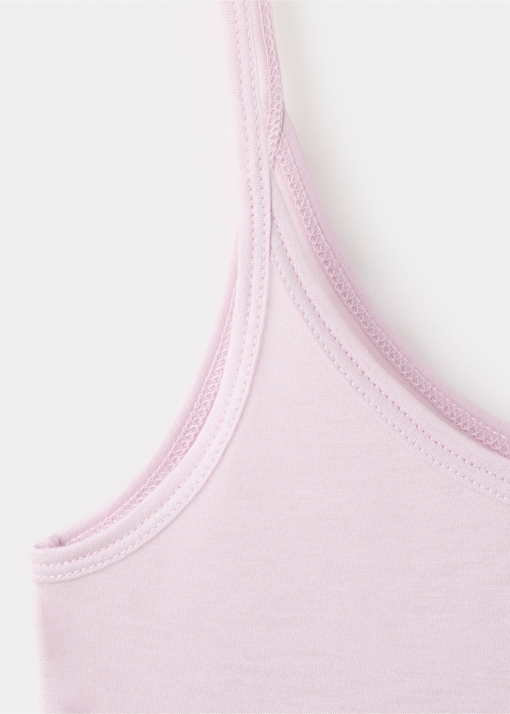 Micromodal tank top - Details of the article 8, Lilac. Ref: 27083338-00.