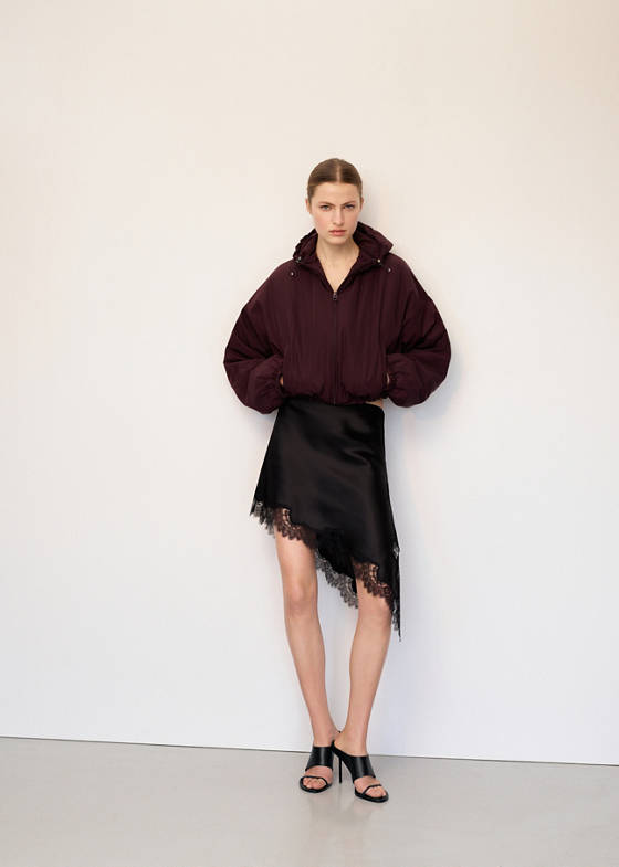 Oversize kapüşonlu ceket