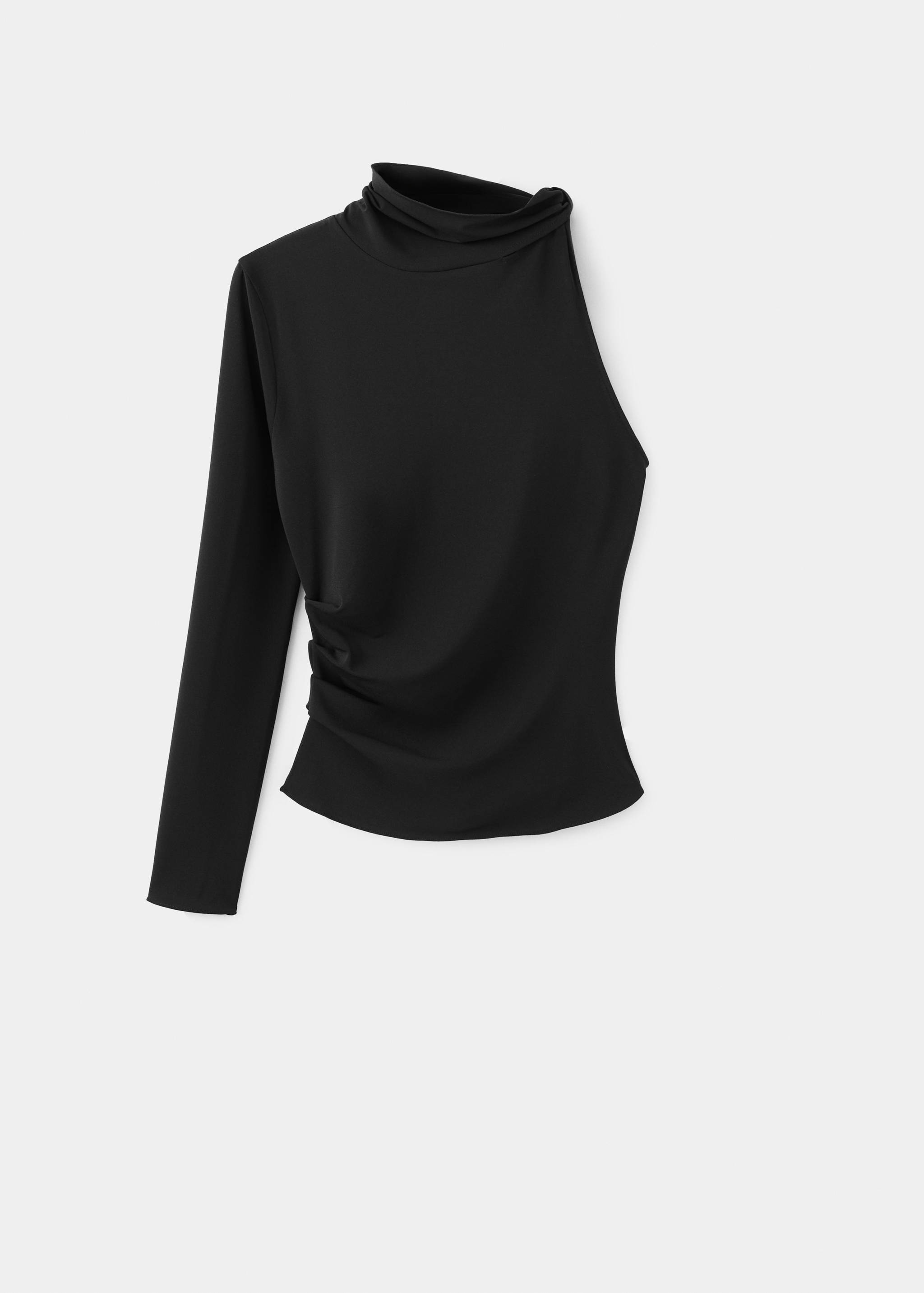 Camiseta manga larga asimétrica - Artículo sin modelo