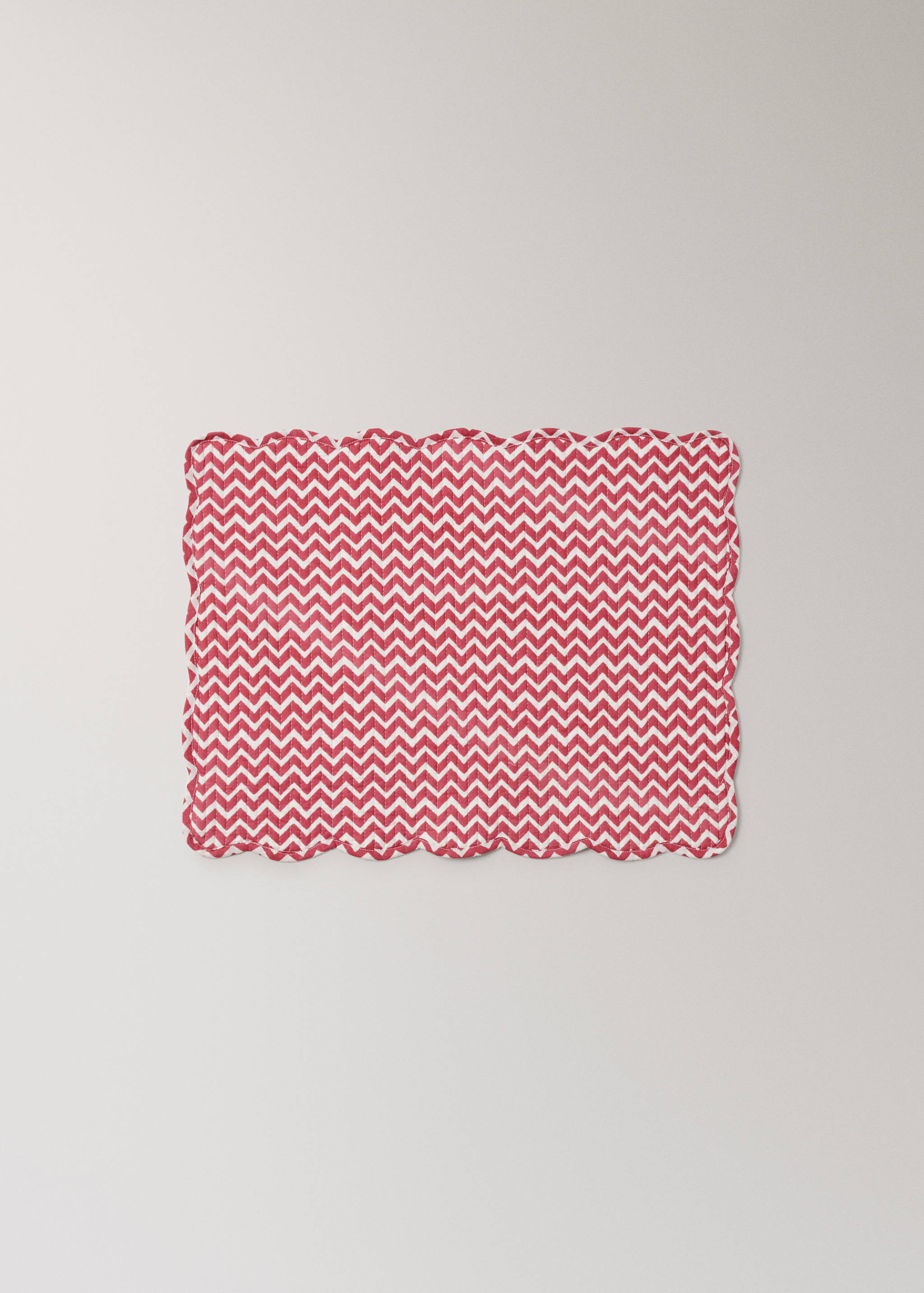 Reversible quilted cotton placemat - Article without model