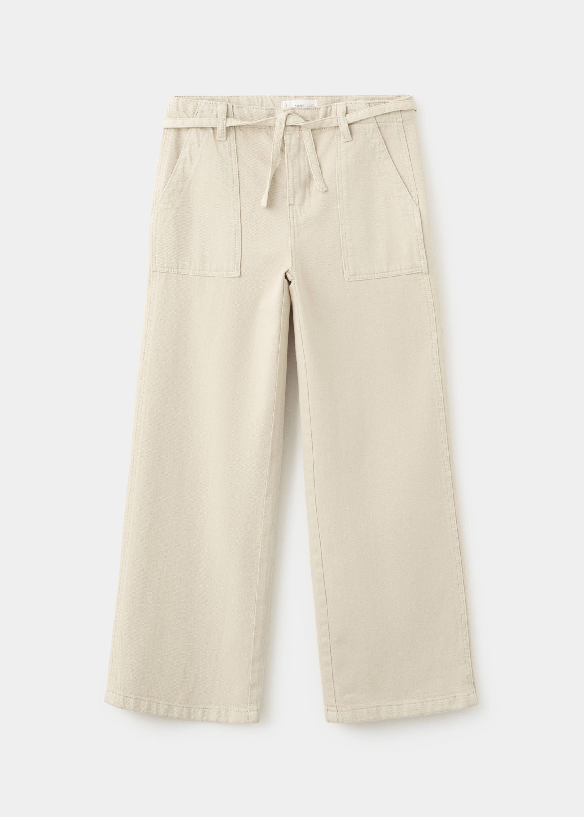 Wide leg jeans with belt - Article without model