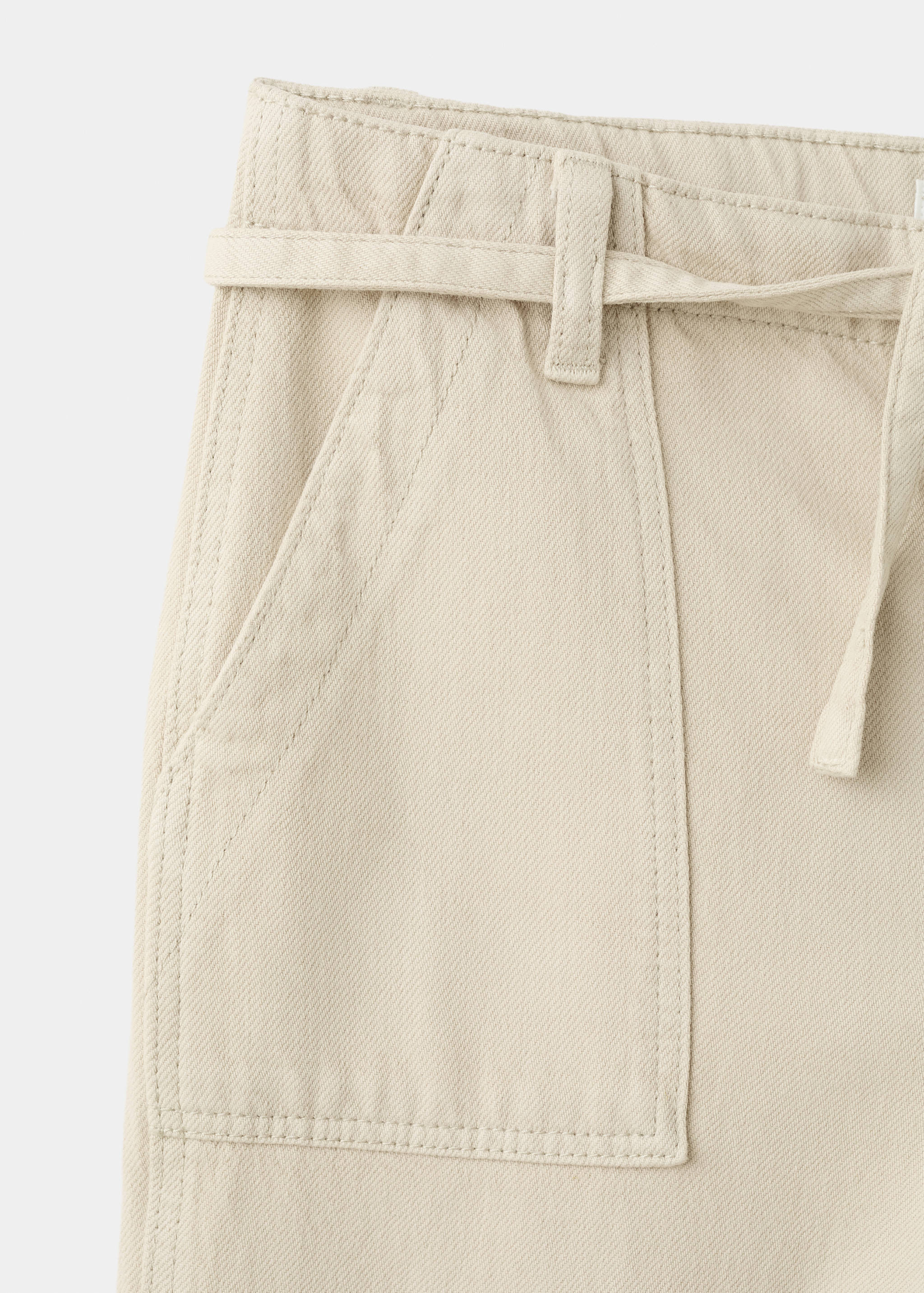 Wide leg jeans with belt - Details of the article 8