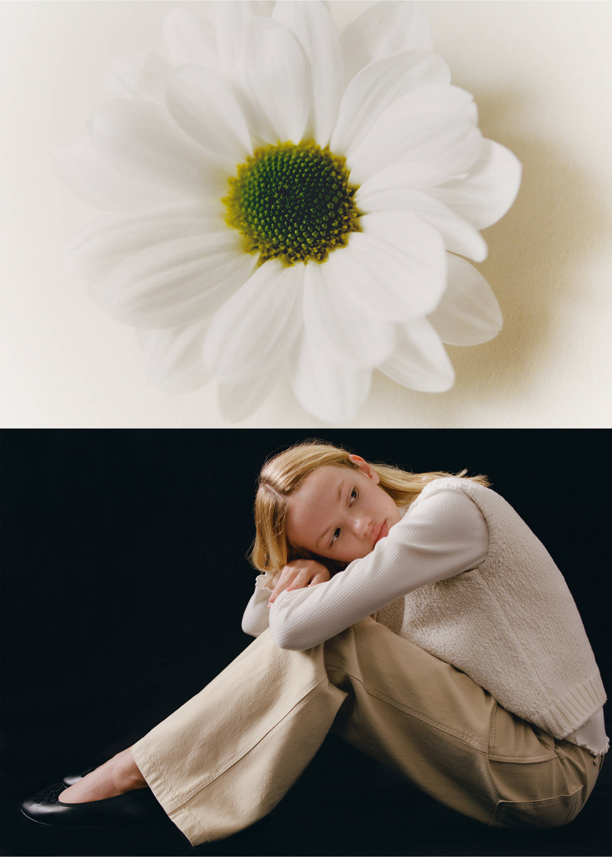 Wide leg jeans with belt - Details of the article 5, Medium Brown. Ref: 27083706-00.