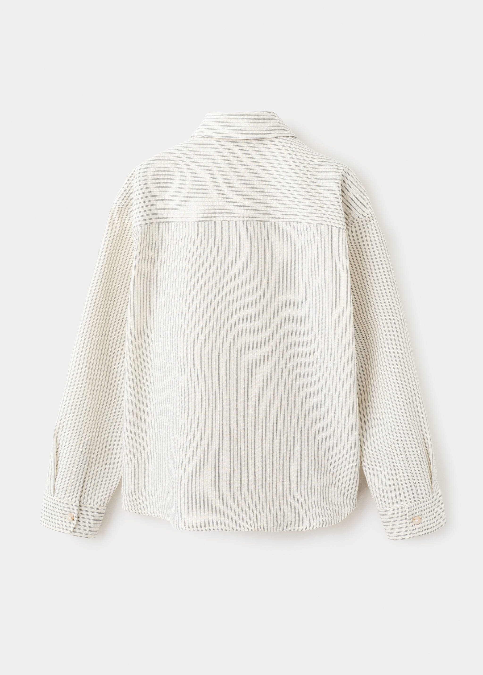 Striped cotton shirt - Reverse of the article