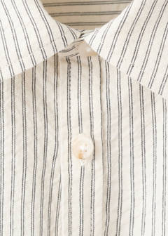 Striped cotton shirt — Ecru 3