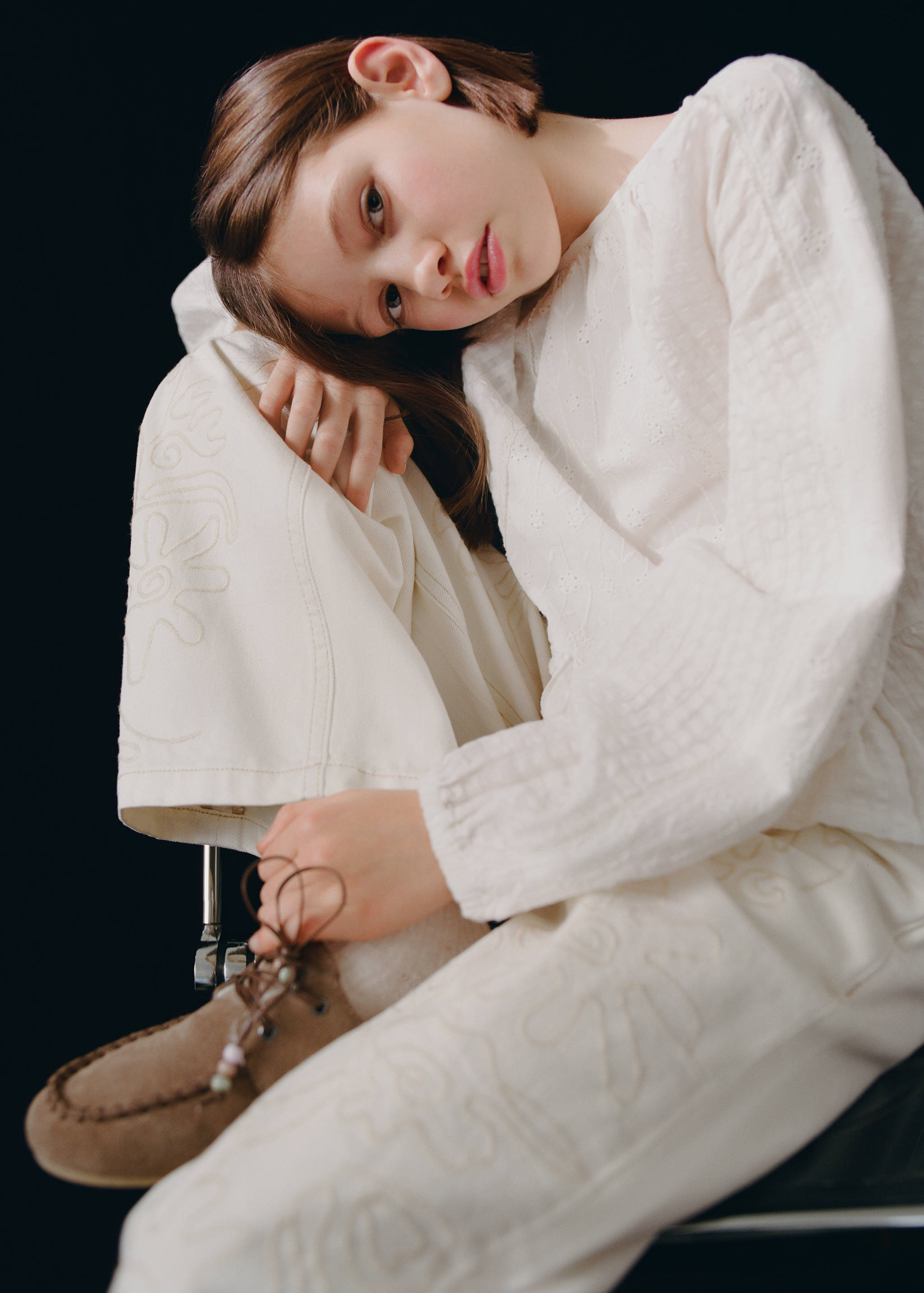 A-line cotton blouse - Details of the article 5