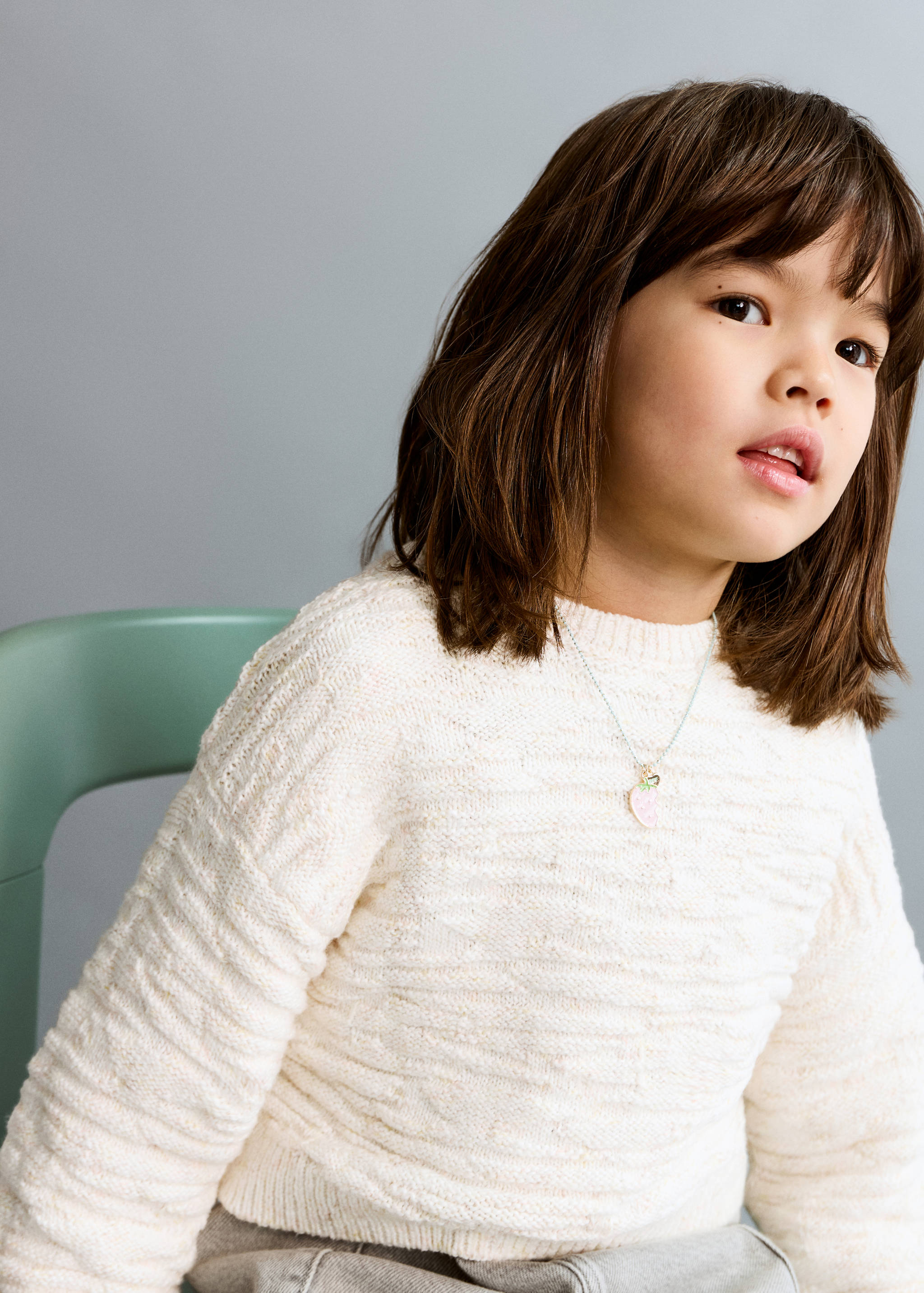 Jersey punto trenzado - Plano medio