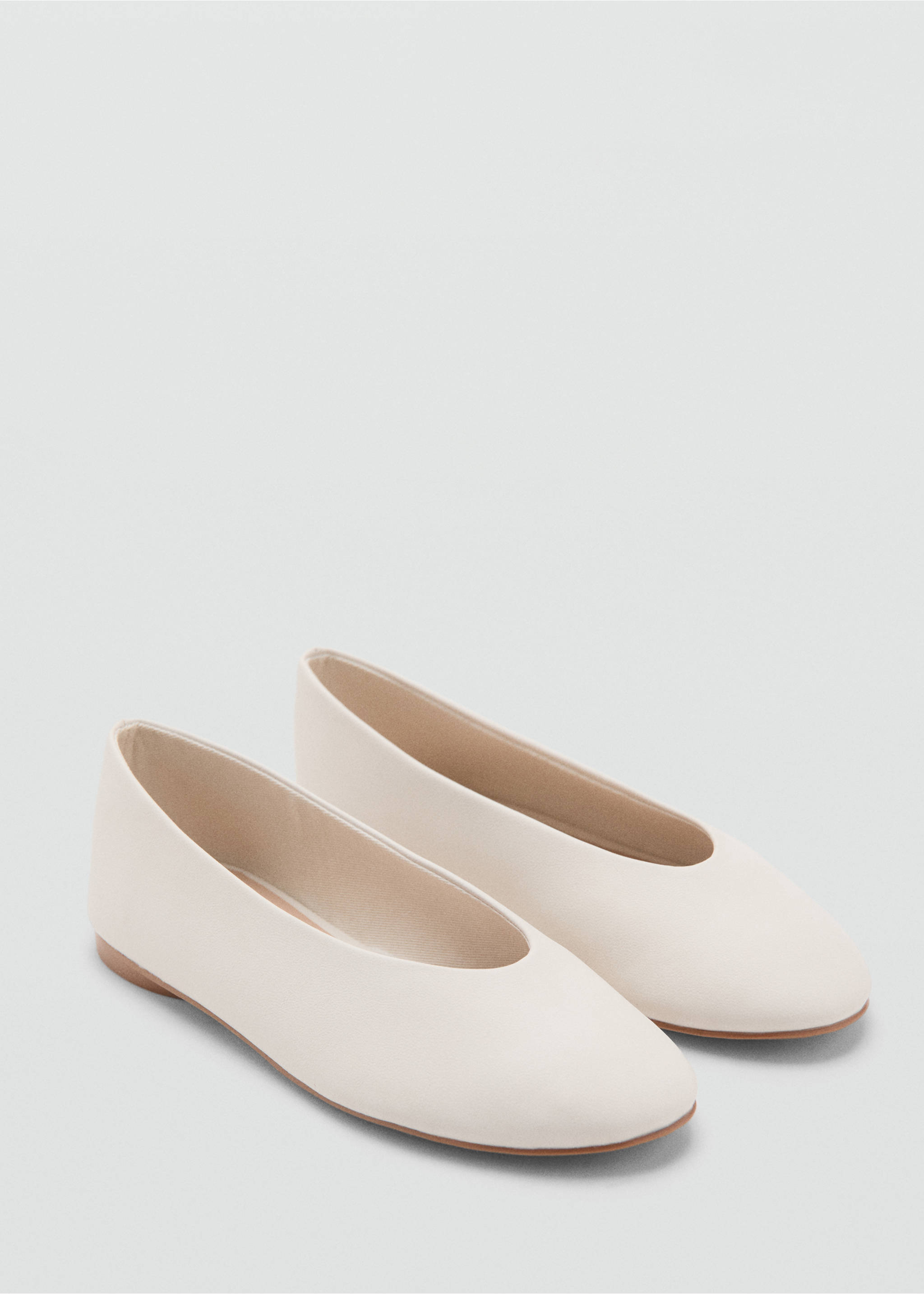 Classic ballet flat - Medium plane, Off White. Ref: 27083713-00.