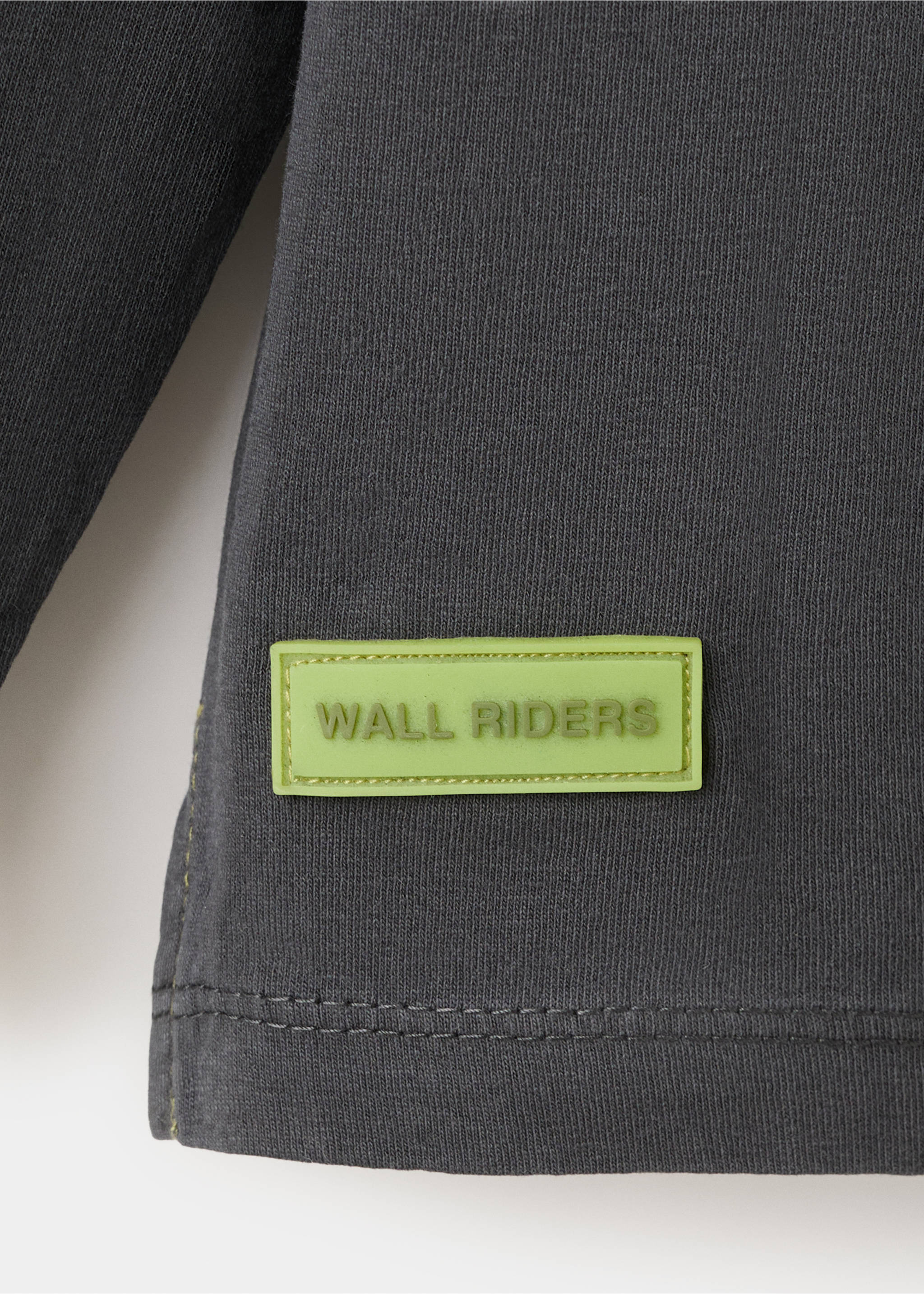 Text cotton T-shirt - Details of the article 0, Charcoal. Ref: 27083716-00.