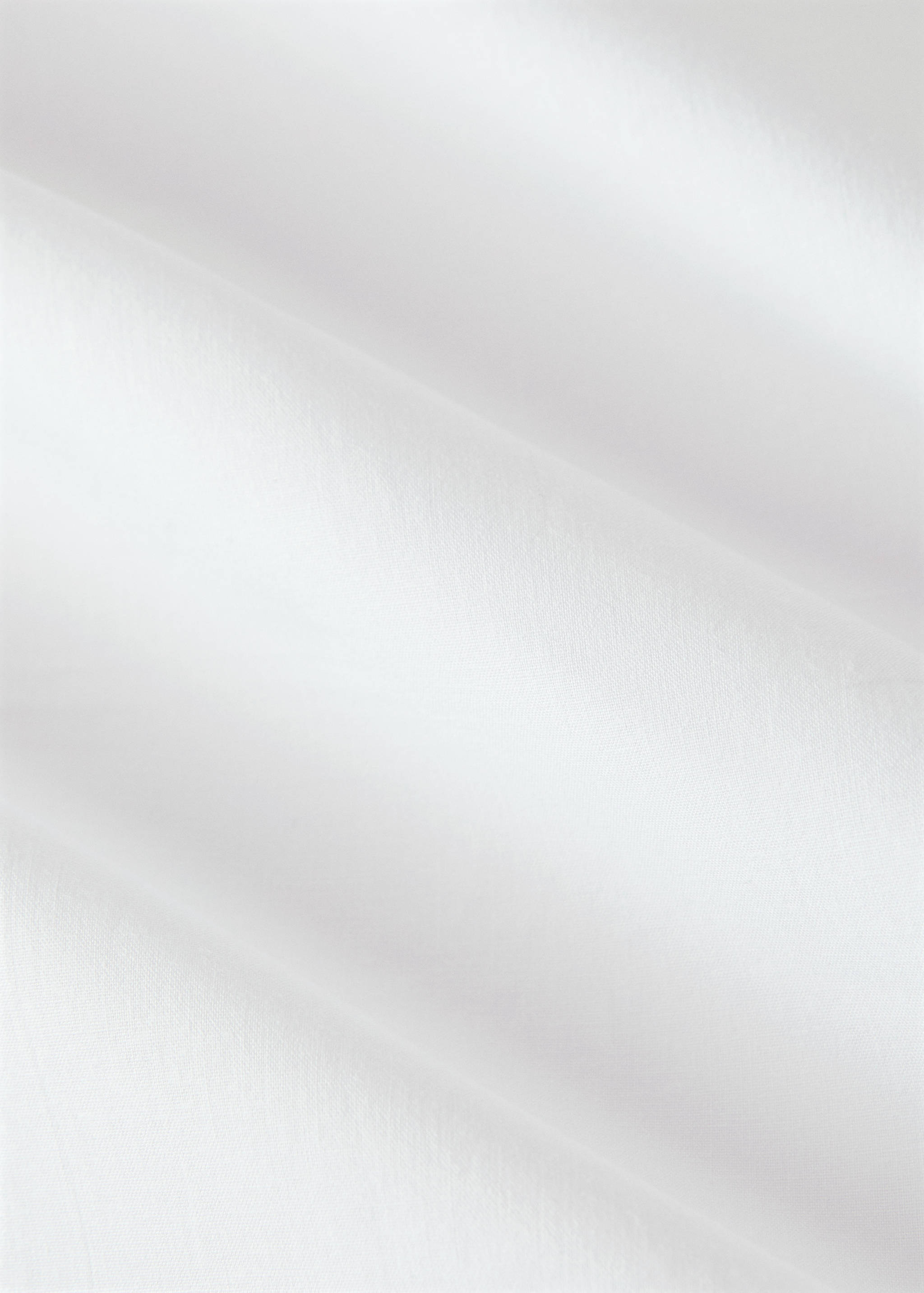 Cotton percale top sheet with embroidered flowers for 135/140 cm bed - Details of the article 3