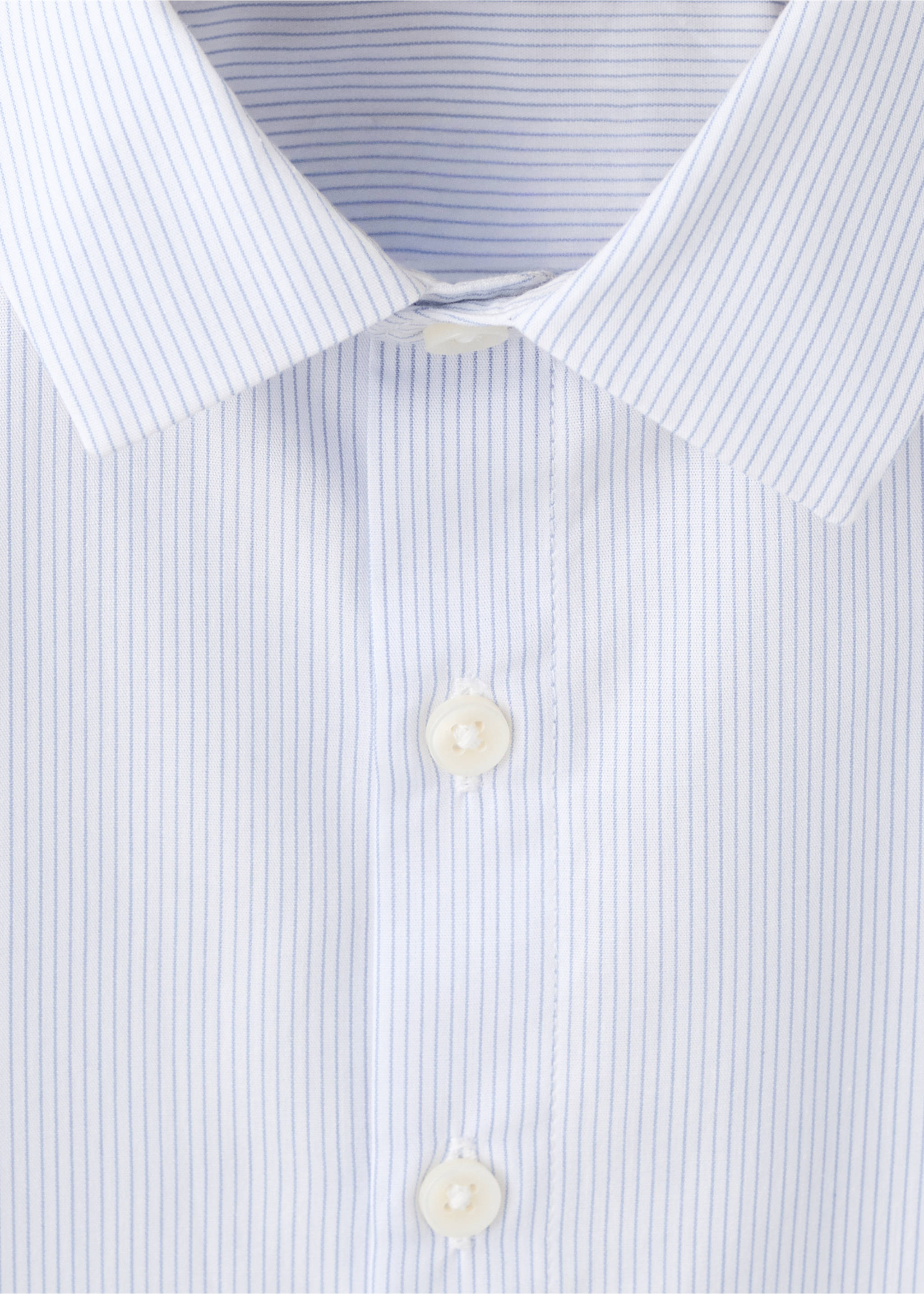 Camisa rayas algodón - Detalle del artículo 0, Azul celeste. Ref: 27083724-00.