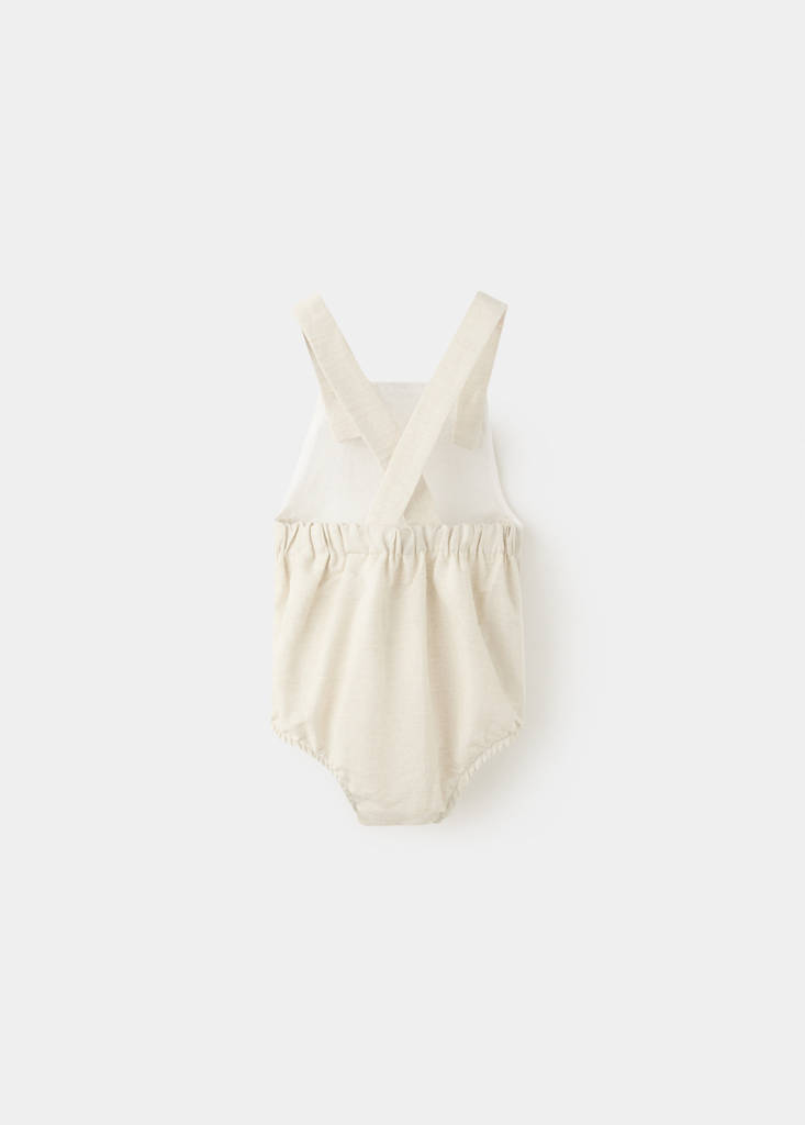 Linen romper — Beige