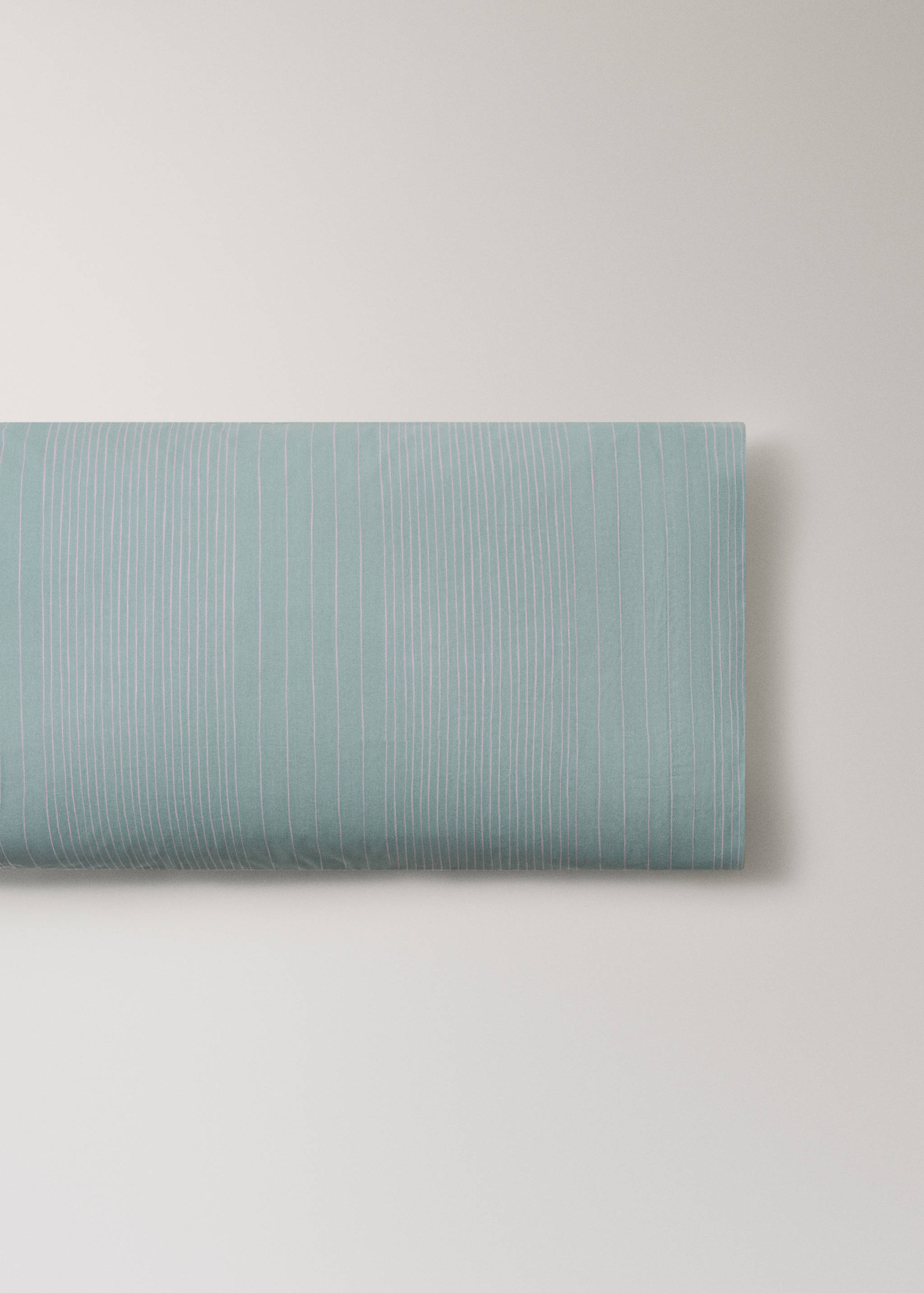 Cotton percale striped watercolour pillowcase 45x110 cm - Article without model