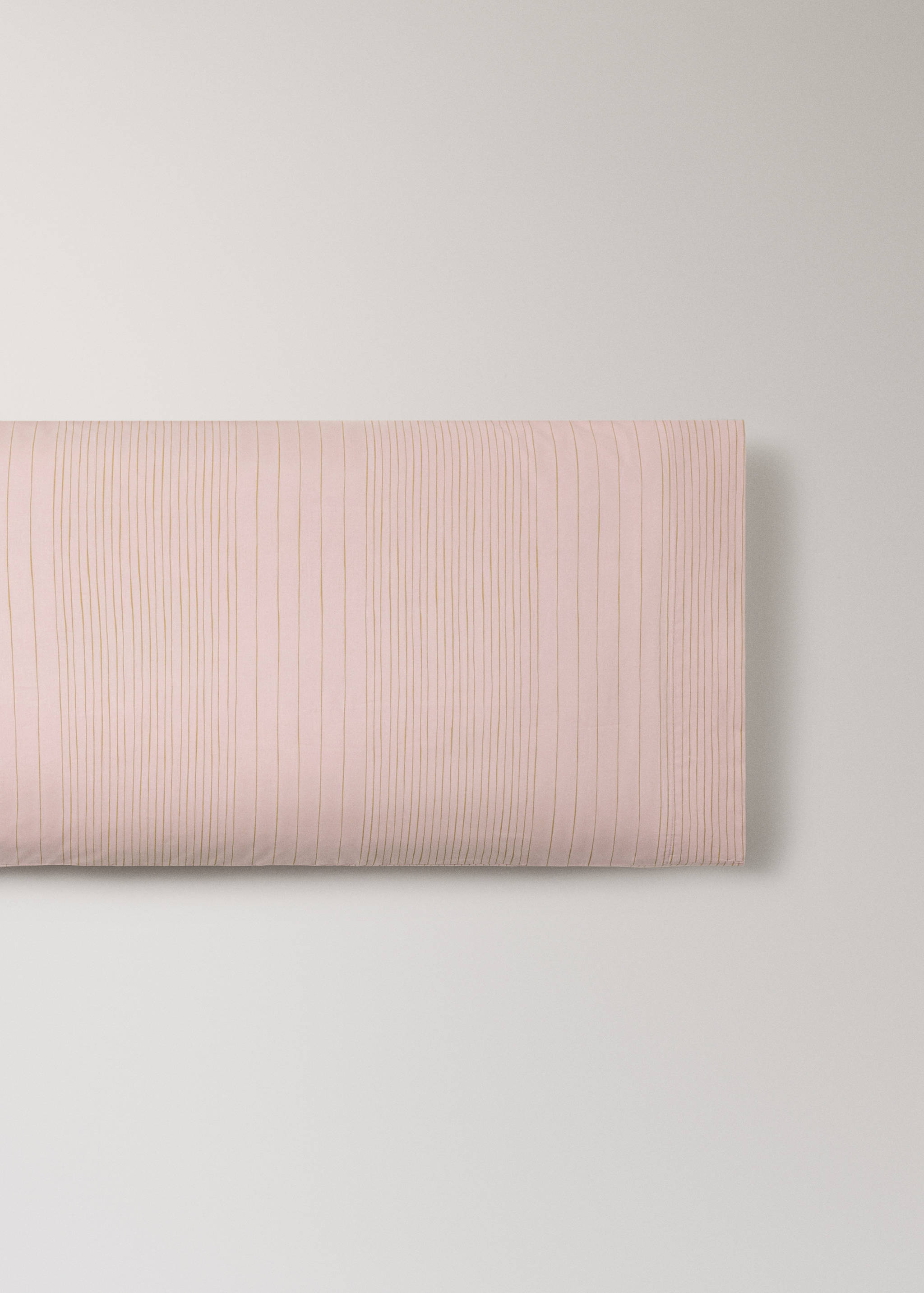 Cotton percale striped watercolour pillowcase 45x110 cm - Article without model
