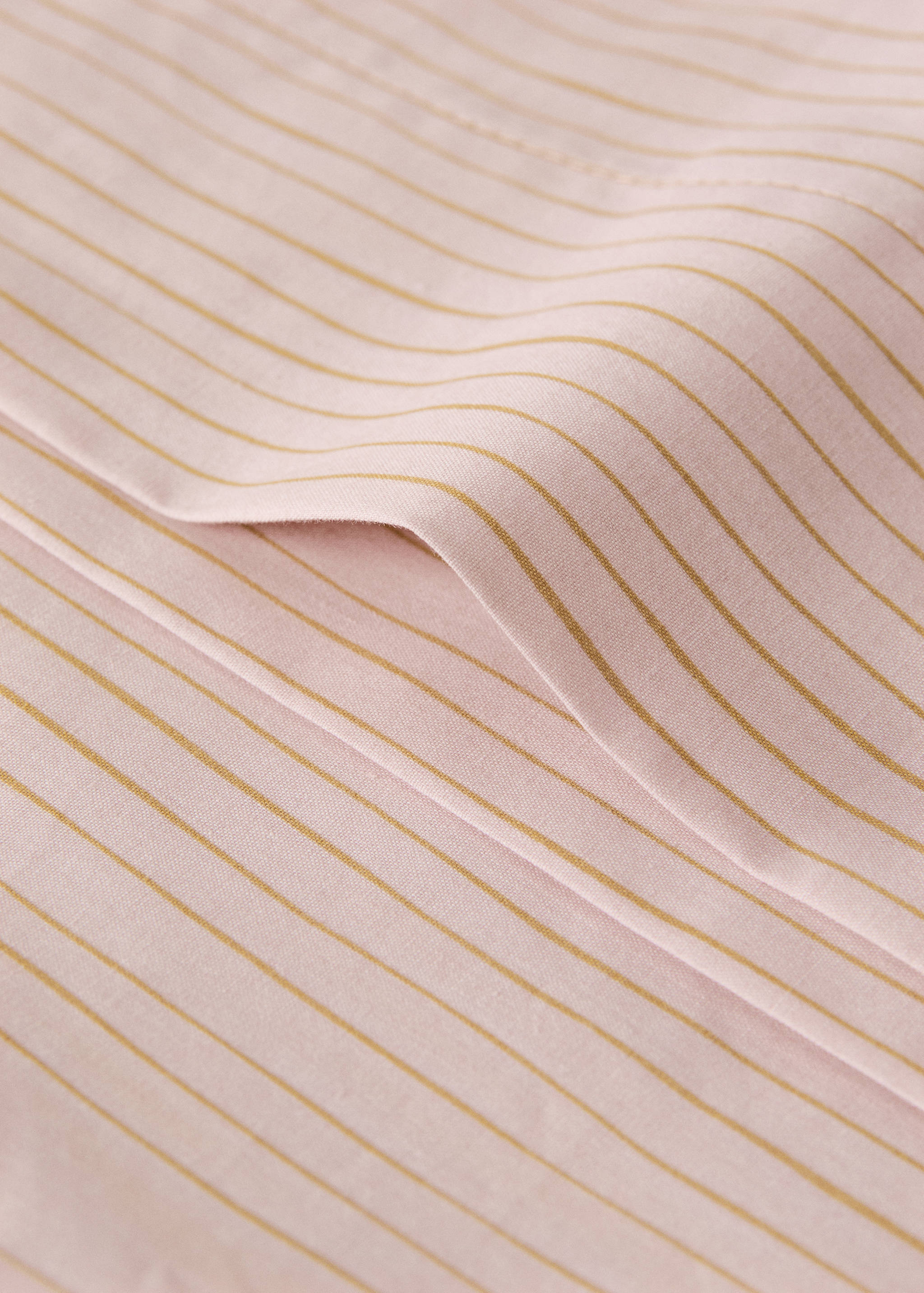Cotton percale striped watercolour pillowcase 45x110 cm - Details of the article 1