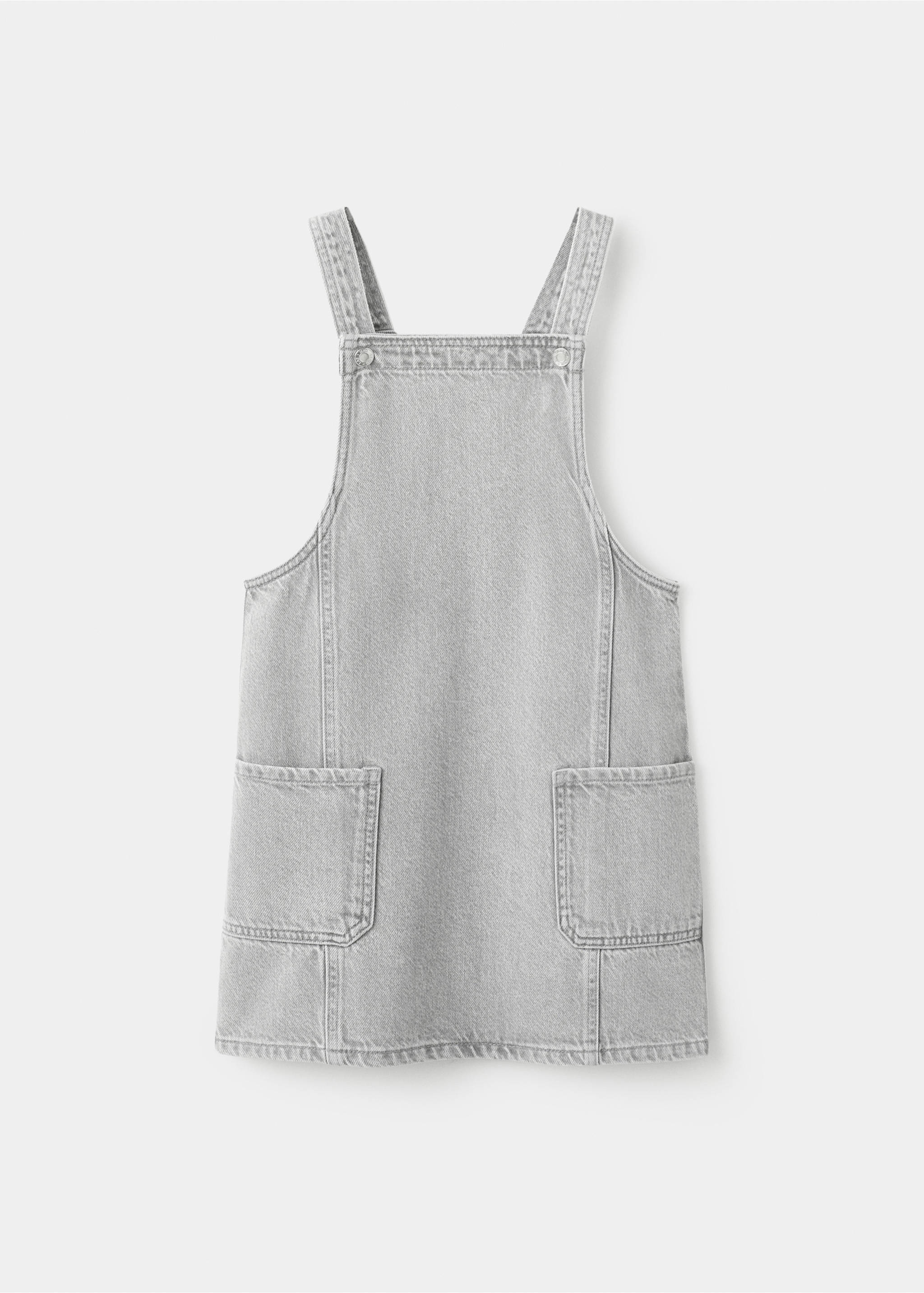 Denim pinafore - Article without model, Denim Grey. Ref: 27083734-00.