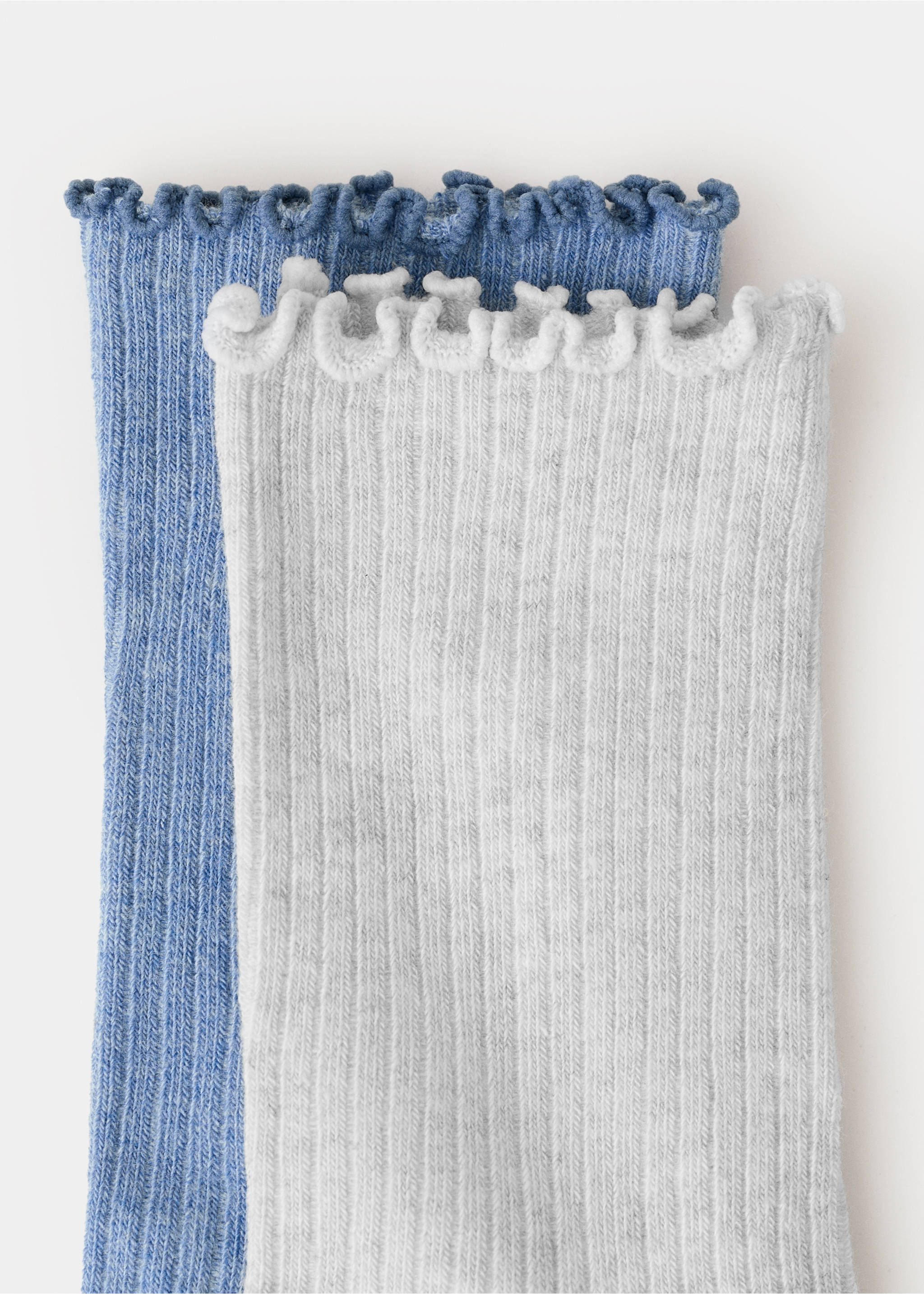 Pack 2 mitjons canalé - Revers de l'article, Lavanda. Ref: 27083736-00.