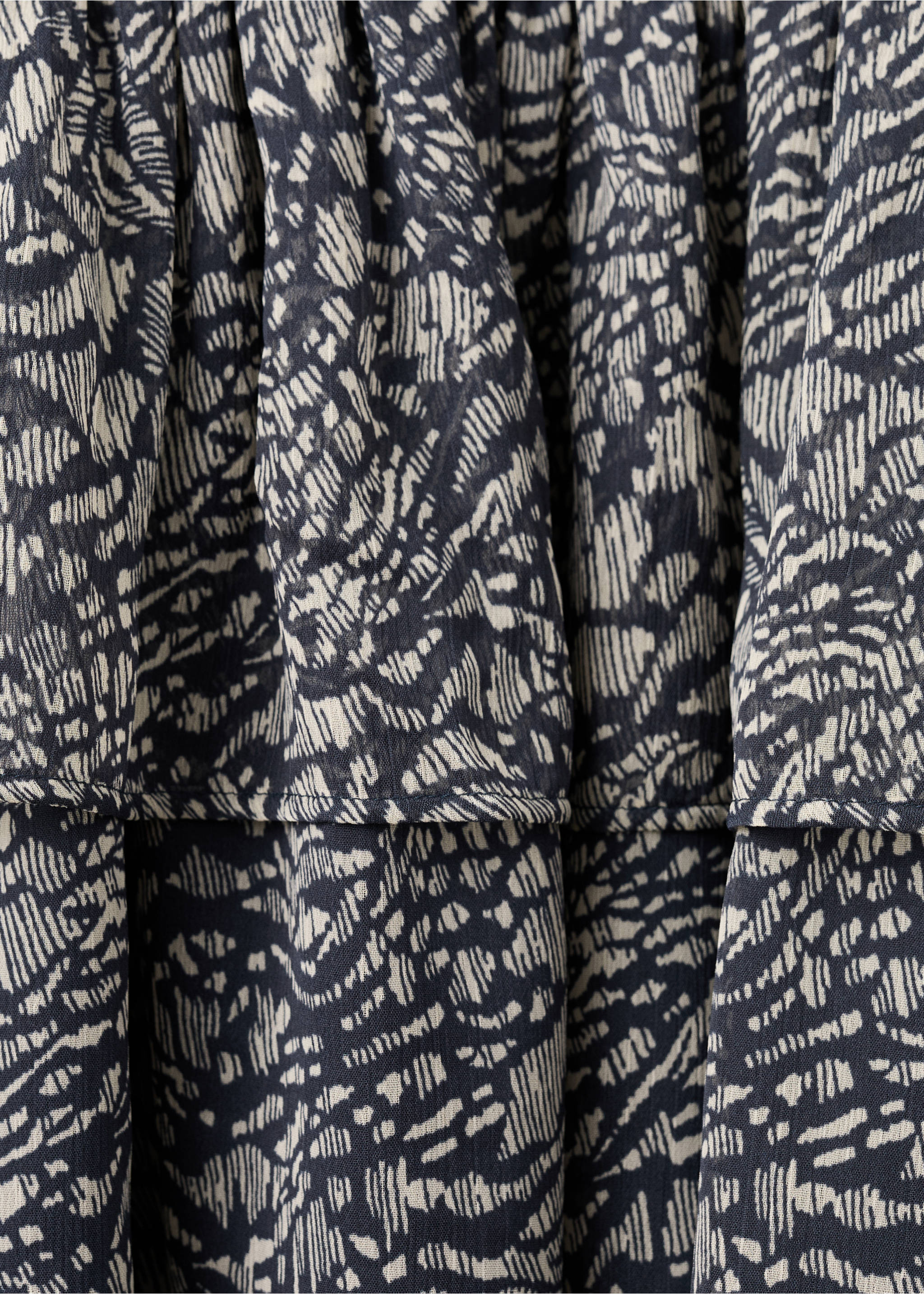 Cut-out frill dress - Details of the article 8, Navy. Ref: 27083739-00.