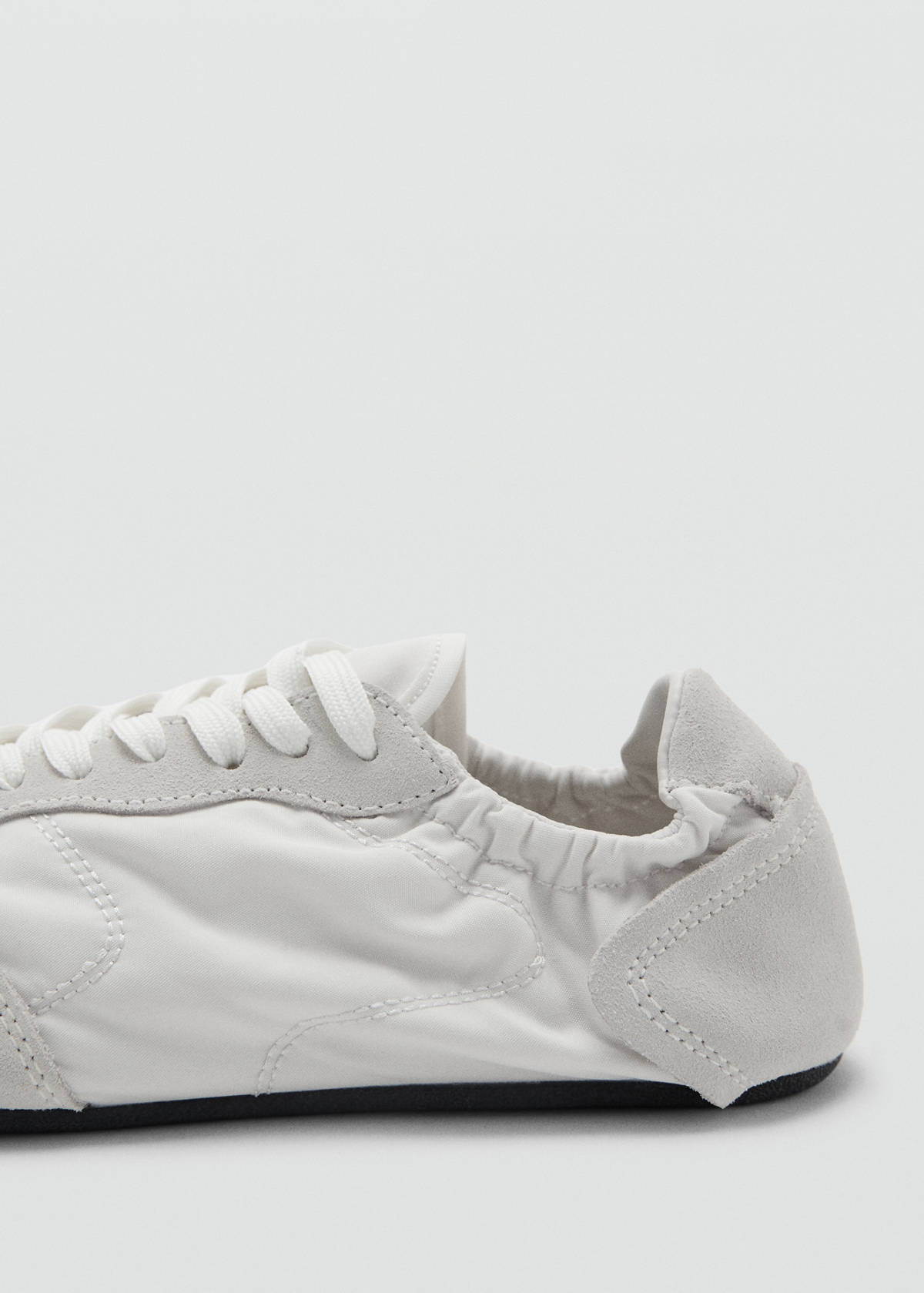 Lace-up leather sneakers — White