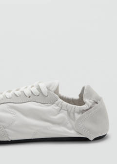 Lace-up leather sneakers — White 4