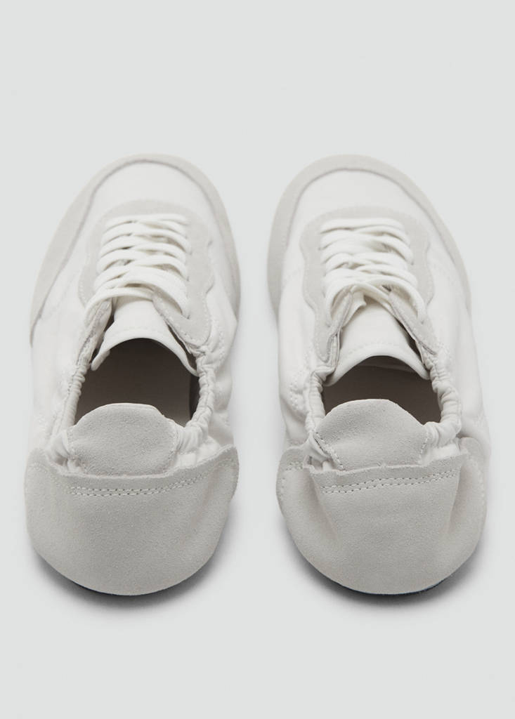 Lace-up leather sneakers — White