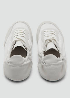 Lace-up leather sneakers — White 5