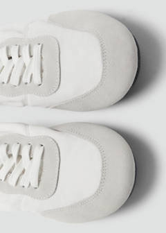 Lace-up leather sneakers — White 6