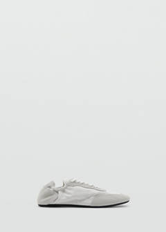 Lace-up leather sneakers — White 2