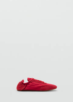 Lace-up leather sneakers — Red 4