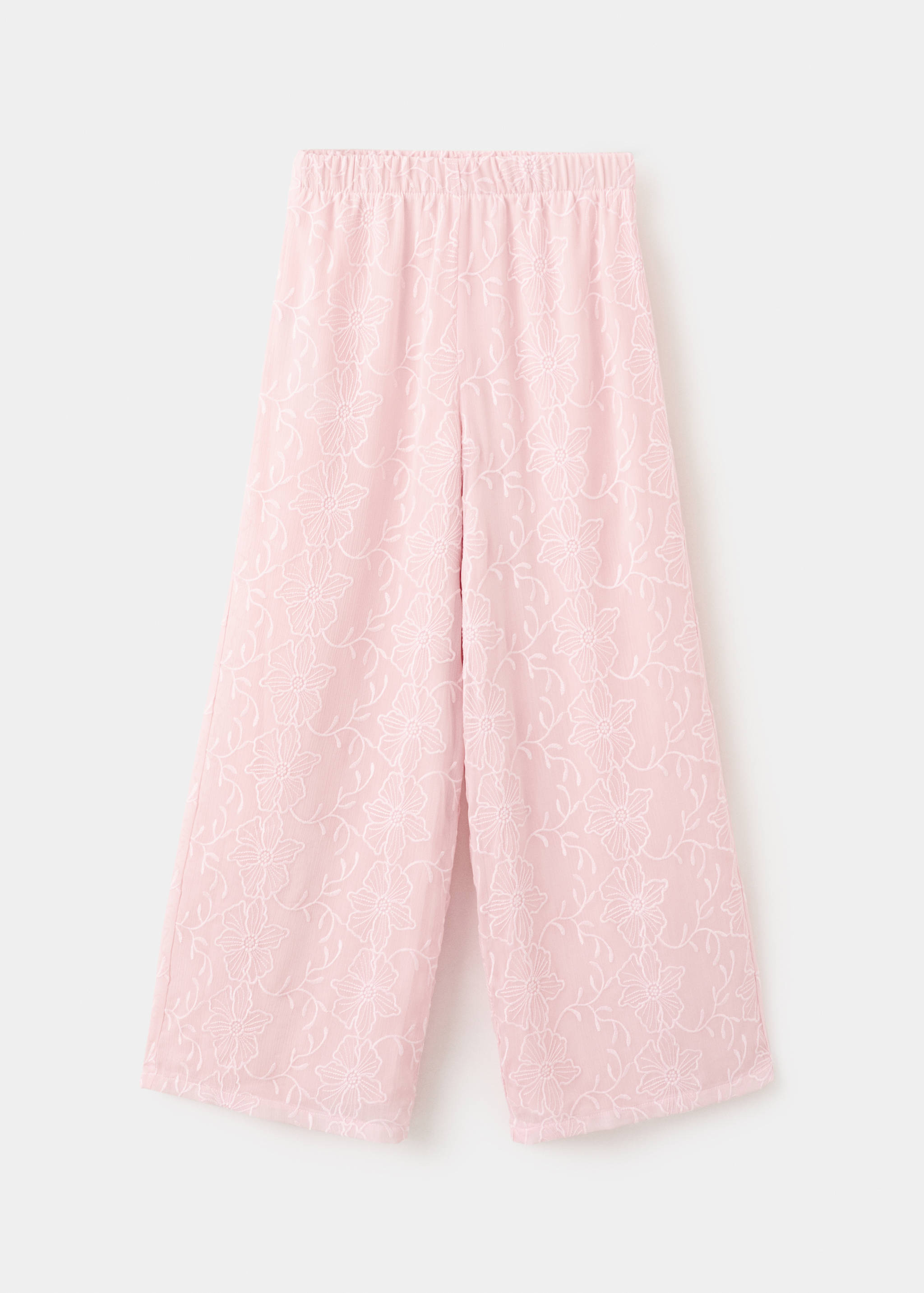 Embroidered fluid trousers - Article without model