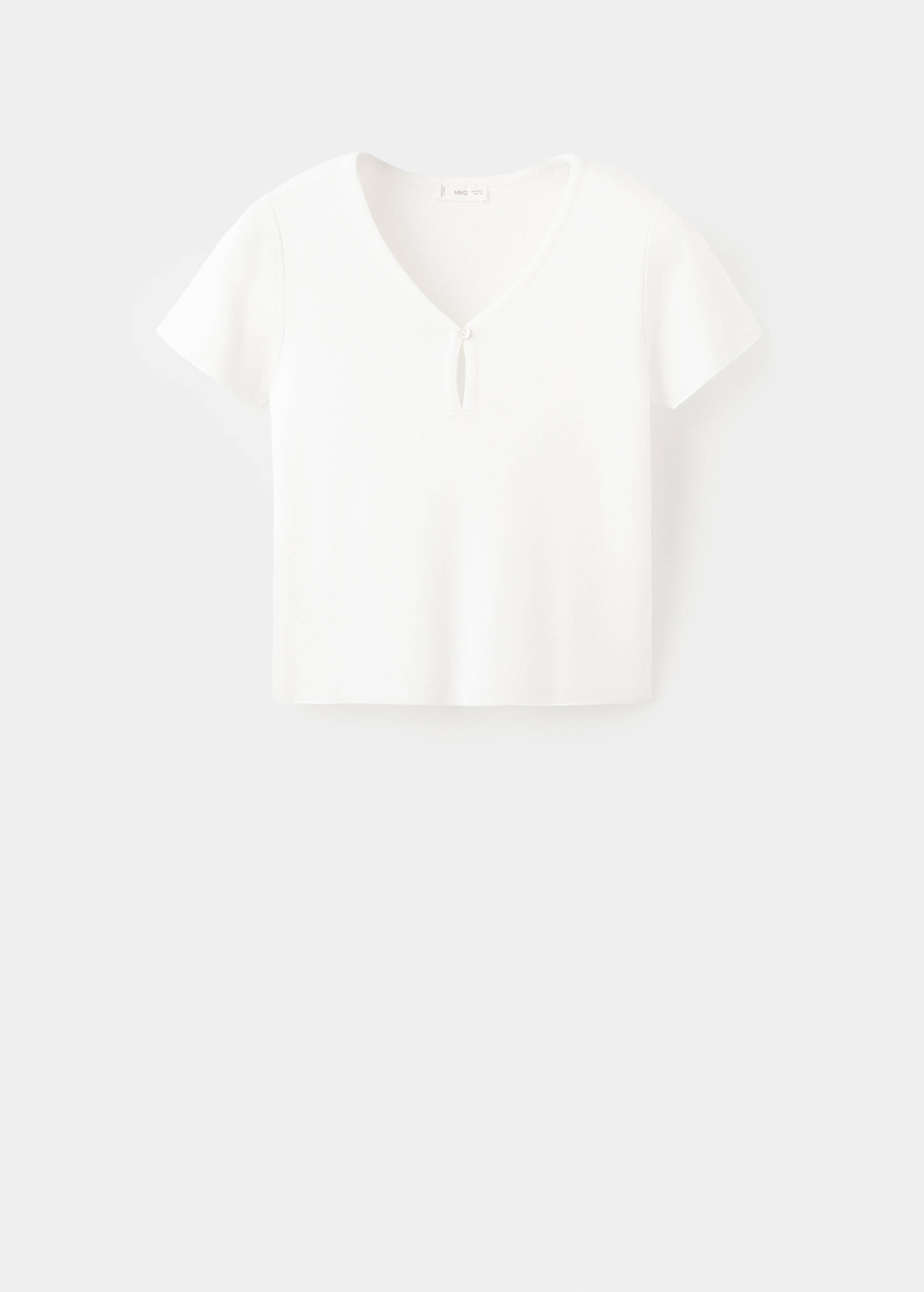 Short sleeve knitted t-shirt - Article without model