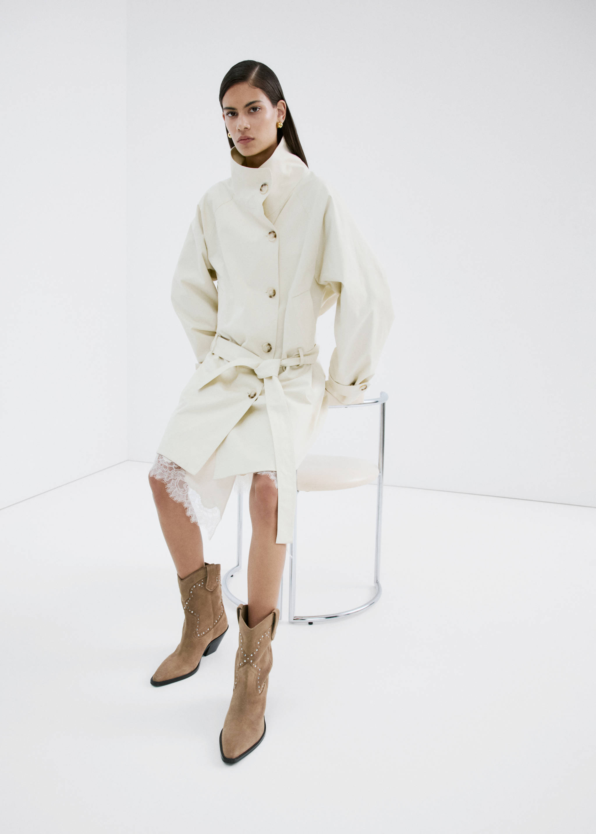 Bottines cloutées suède - Plan général