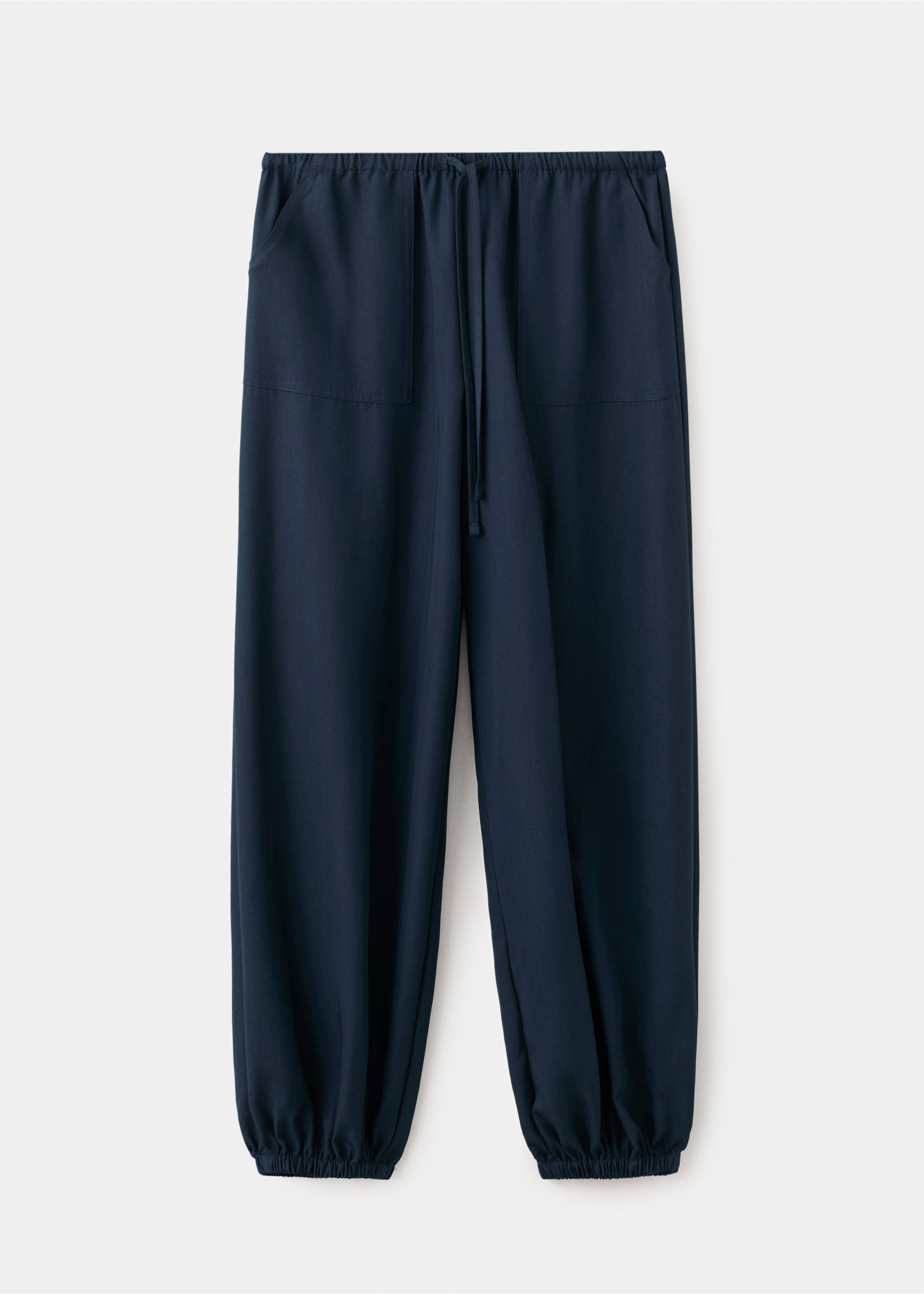 Balloon cotton trousers - Article without model, Navy. Ref: 27084050-00.