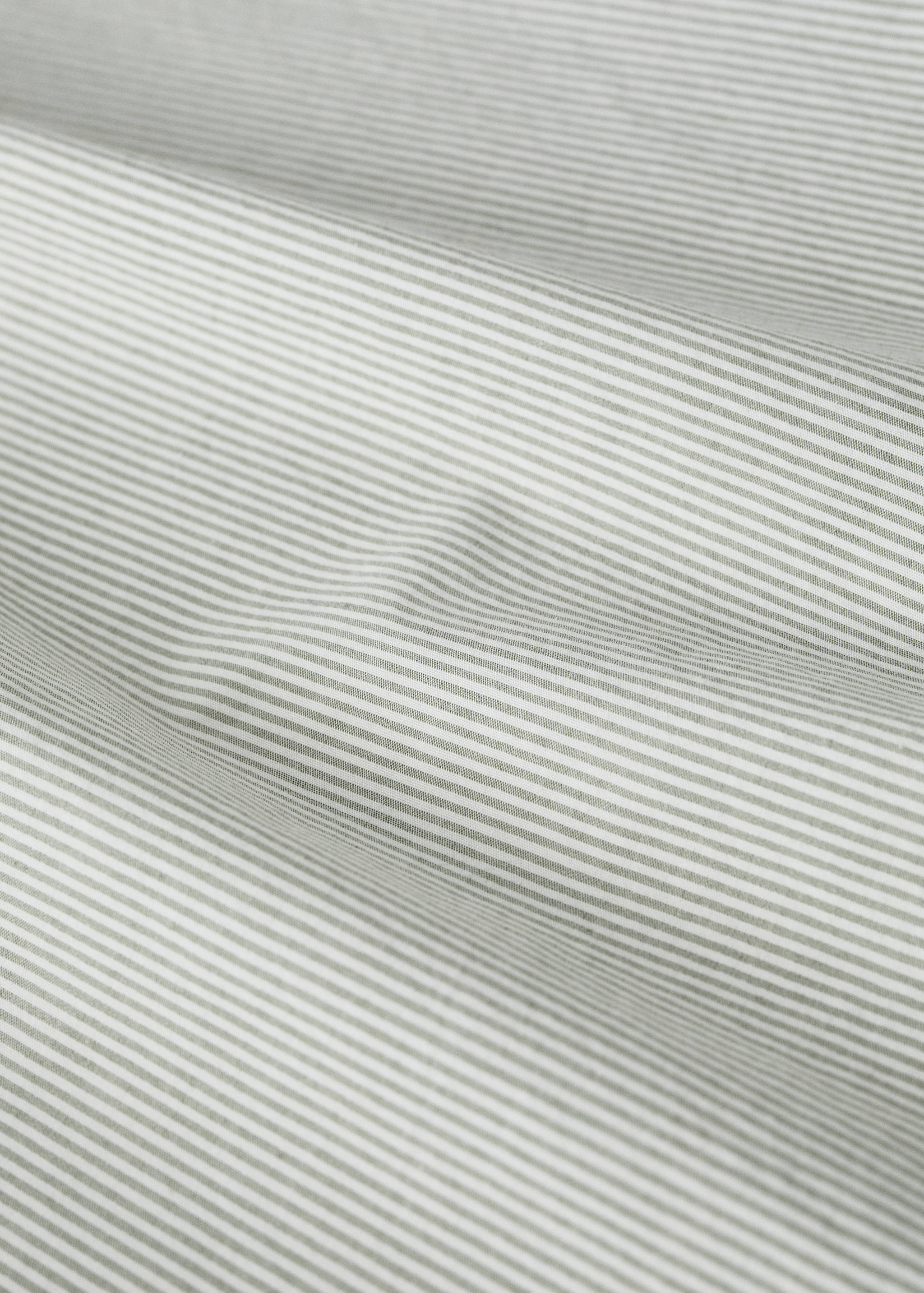 Κατωσέντονο κούνιας με λεπτές ρίγες από βαμβάκι με βαμμένο νήμα - Λεπτομέρεια του προϊόντος 2