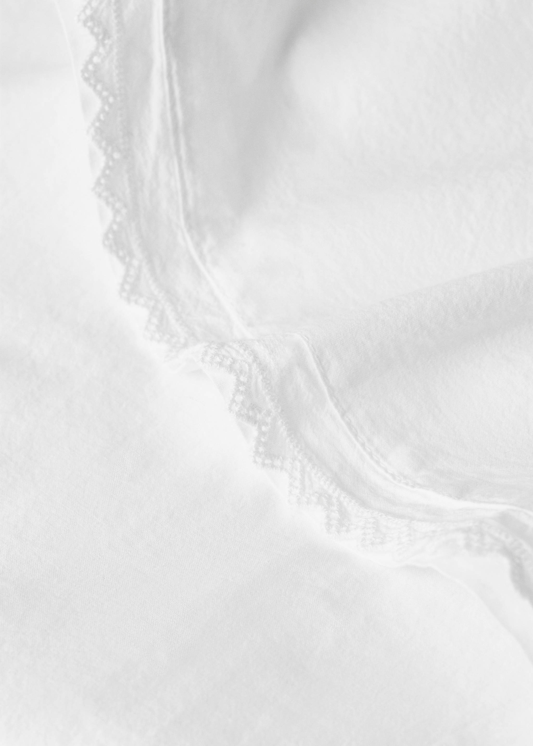 Cot bed top sheet percale garment-washed - Details of the article 1