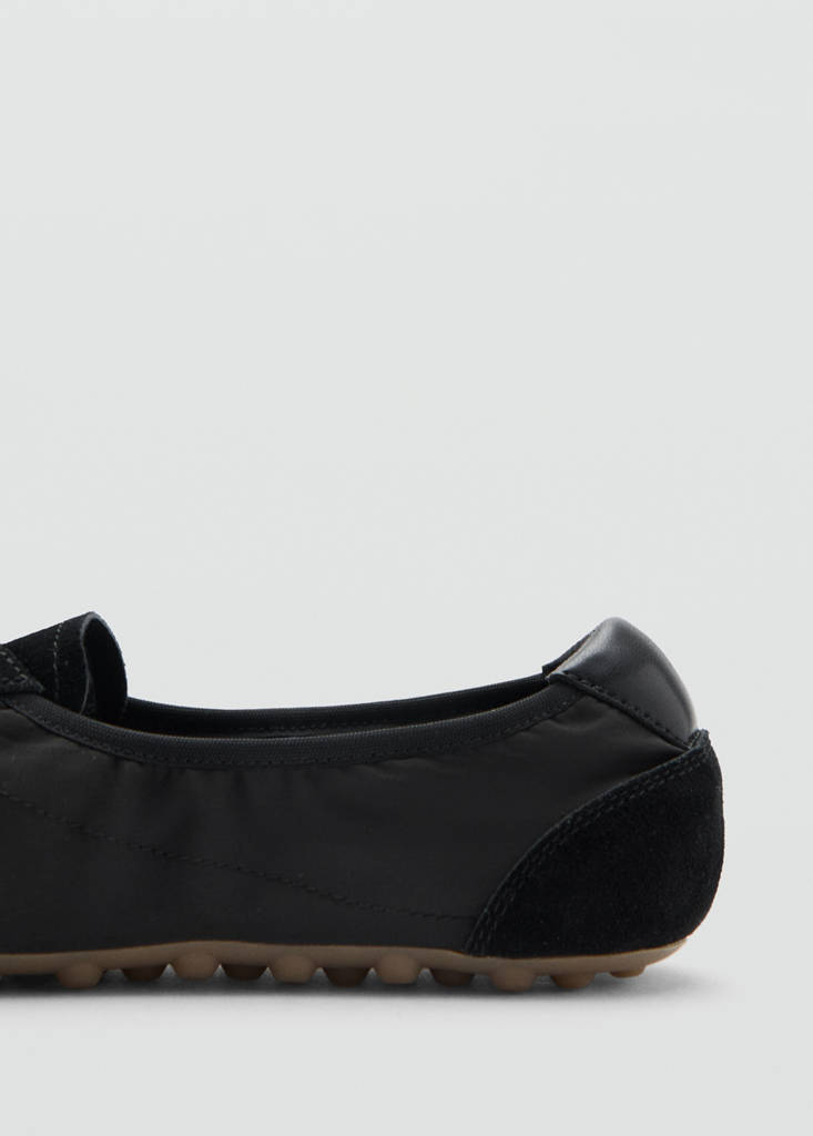 Mixed suede trainers — Black