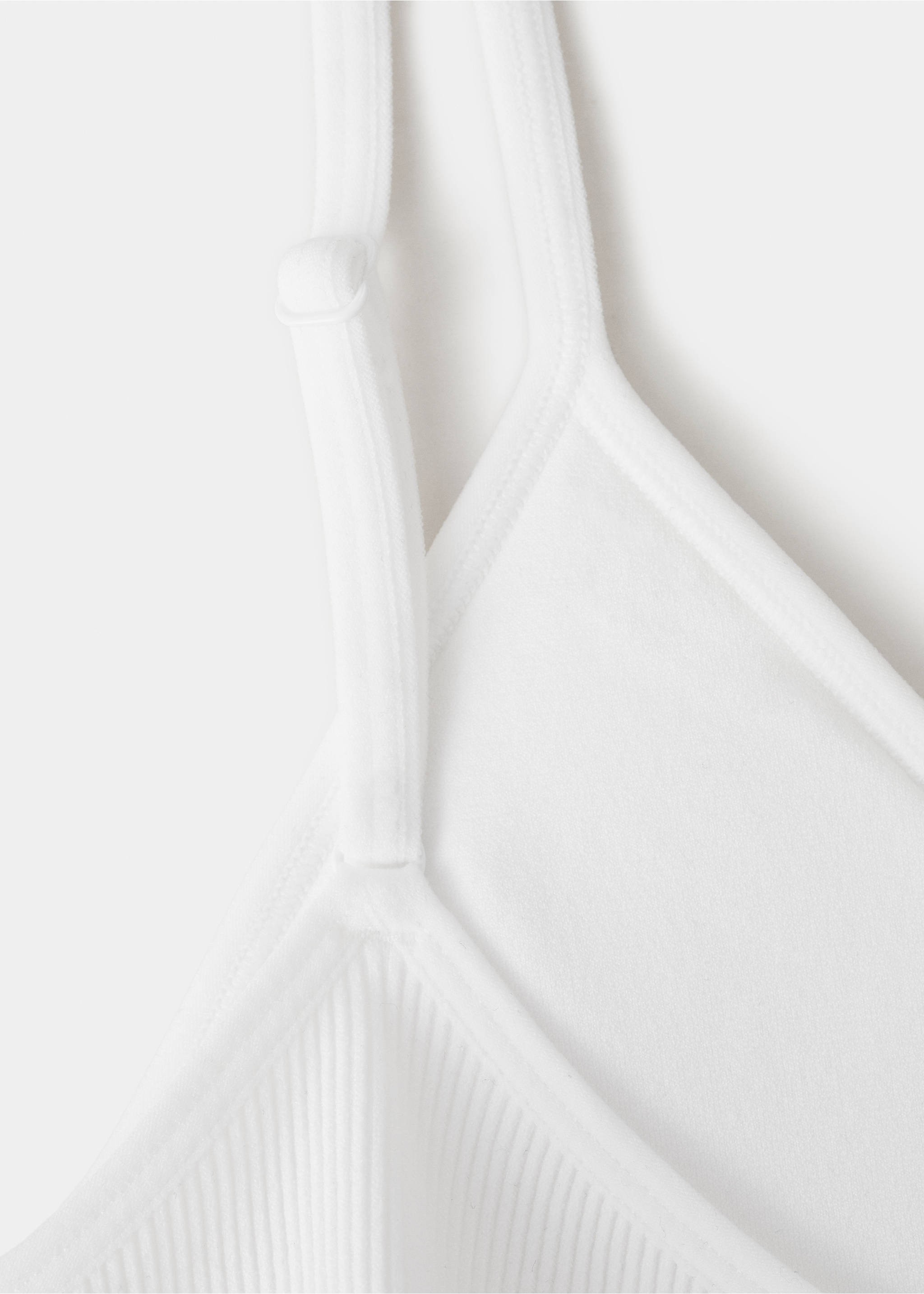 Essential triangle bra - Details of the article 0, Off White. Ref: 27084065-00.